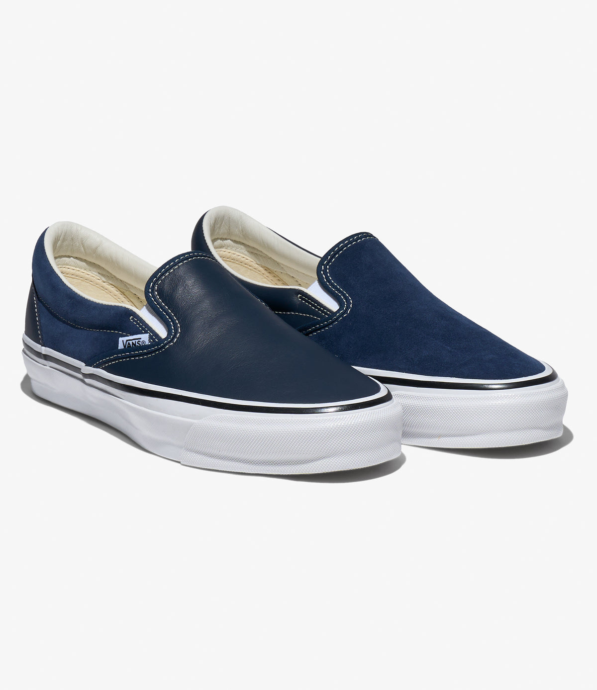 Engineered Garments x Vans - OTW Classic Slip-On 98 - Navy Leather 
