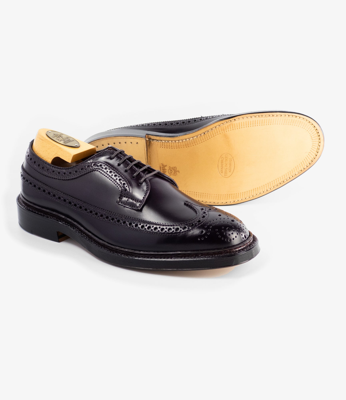 Alden - 975 Long Wing Blucher - #8 Shell Cordovan | Nepenthes America