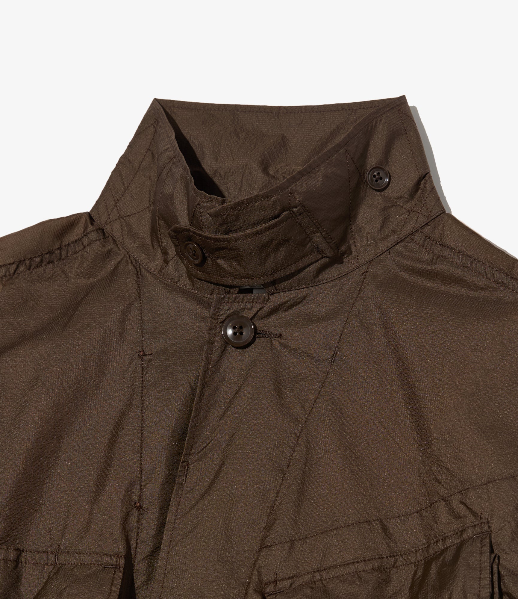 Engineered Garments - BDU Jacket - Brown Nylon Micro Ripstop