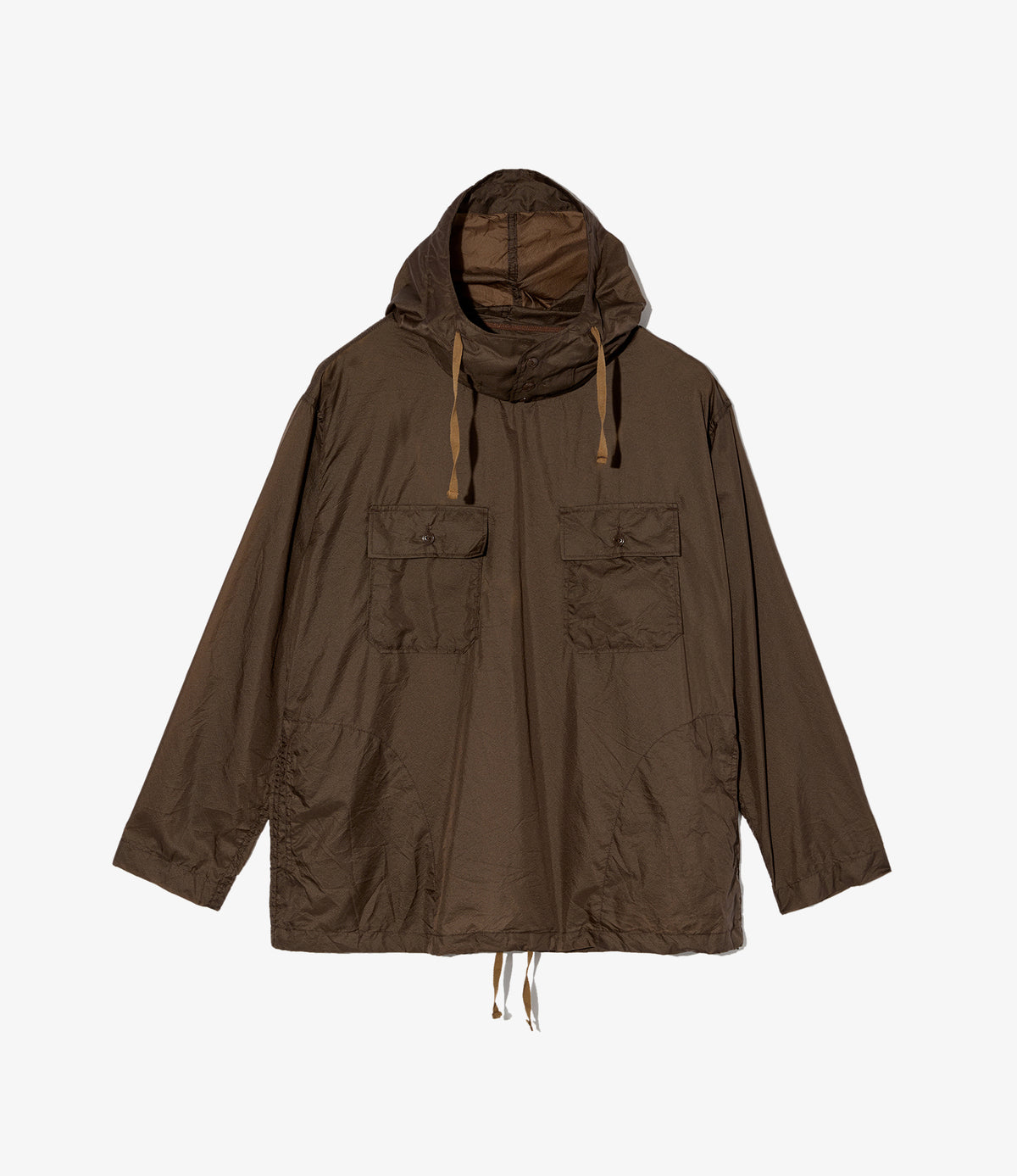 Engineered Garments - Cagoule Shirt - Brown Nylon Micro Ripstop 
