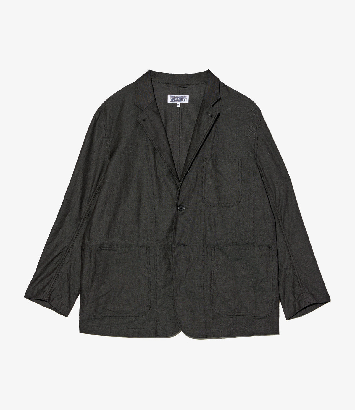 Engineered Garments Workaday - MED Blazer - Charcoal Cotton Heavy 