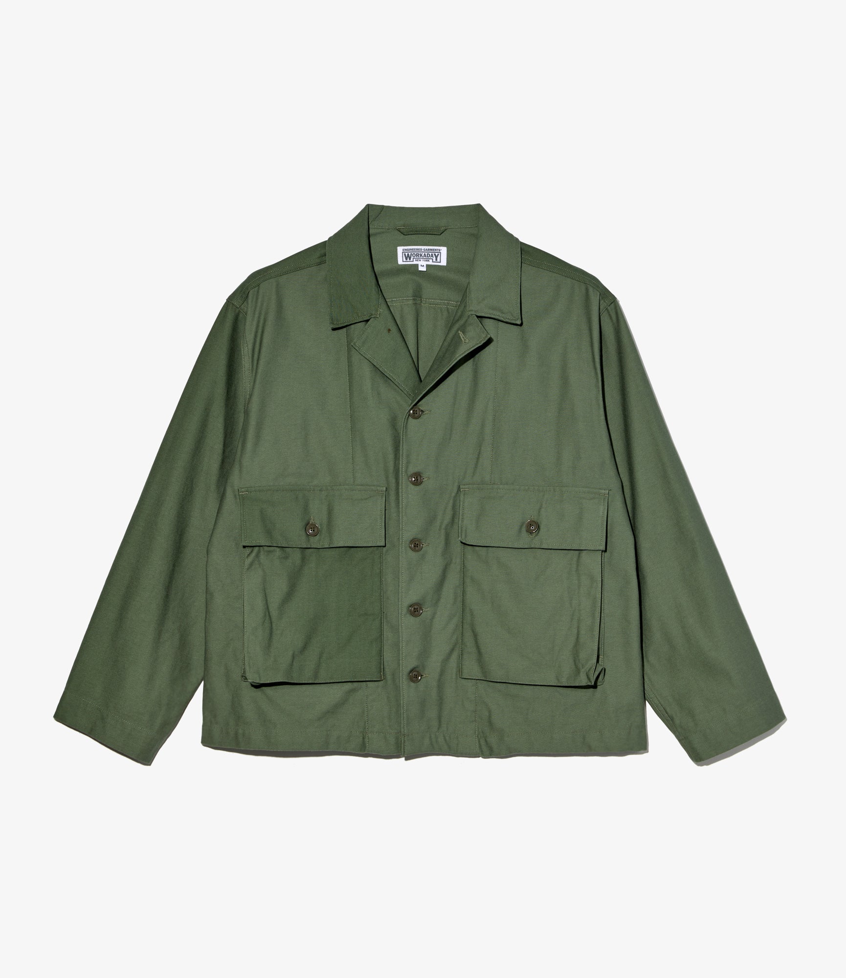 Engineered Garments Workaday - Sea Bees Jacket - Olive Cotton Engineered Garments Workaday - Sea Bees Jacket - Olive Cotton