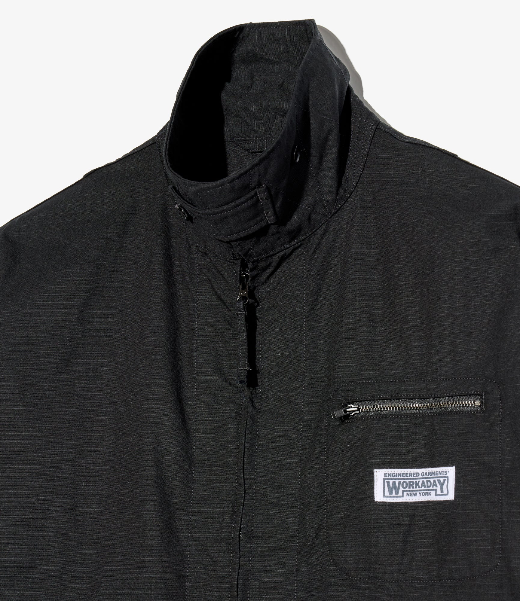 Engineered Garments Workaday -Short Jacket - Black Cotton Ripstop