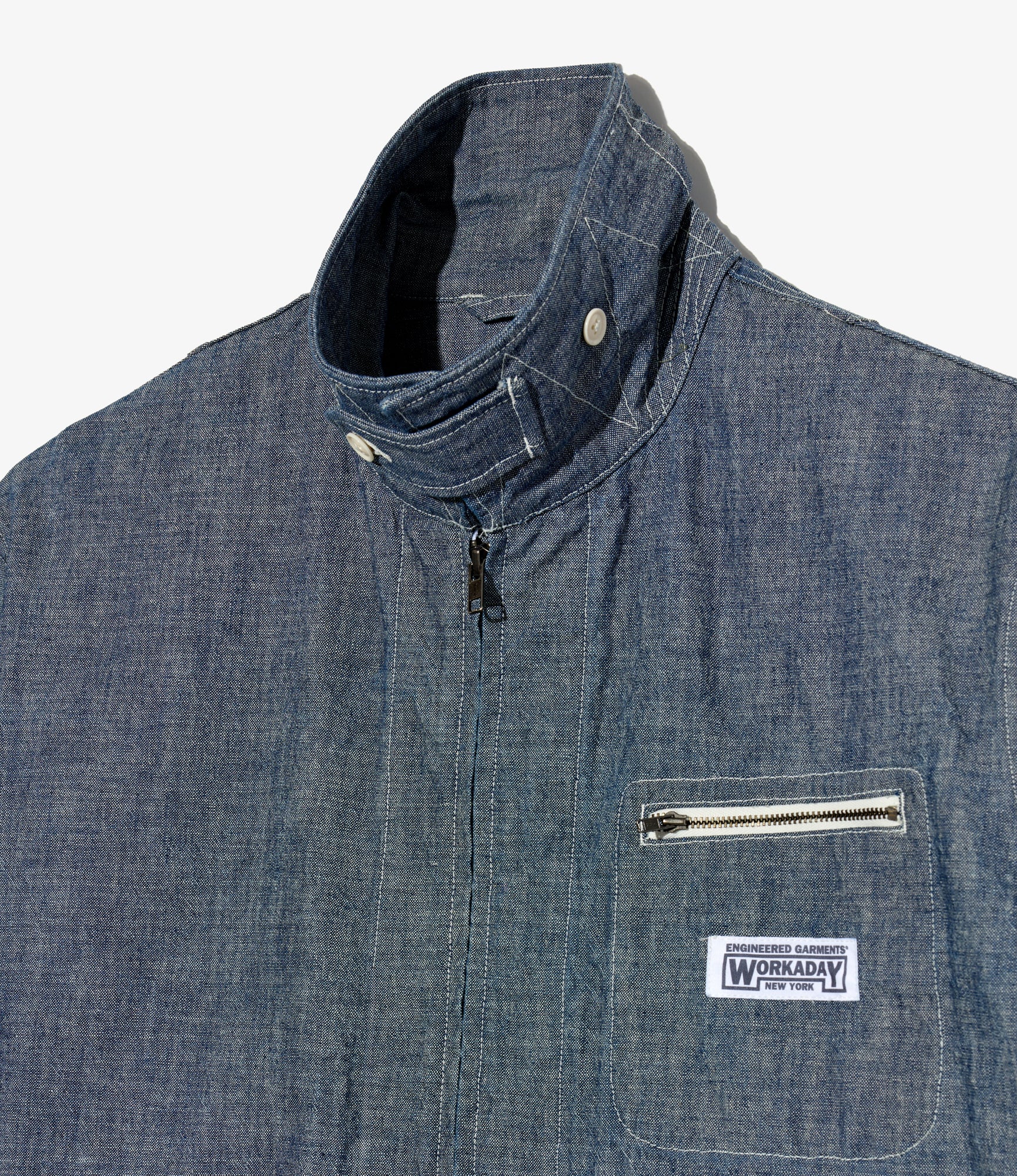 Engineered Garments Workaday - Short Jacket - Indigo 10oz Sea