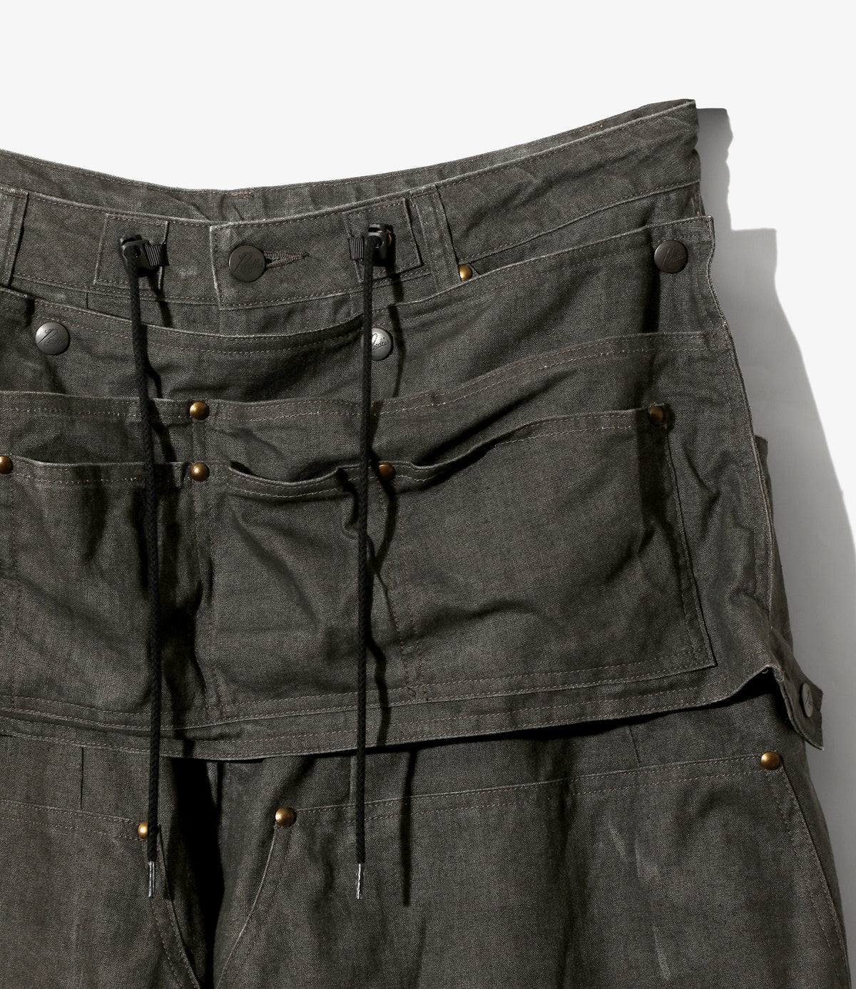 H.D. Apron Painter Pant - Black - C/L Canvas / Sumi Dye | Needles 