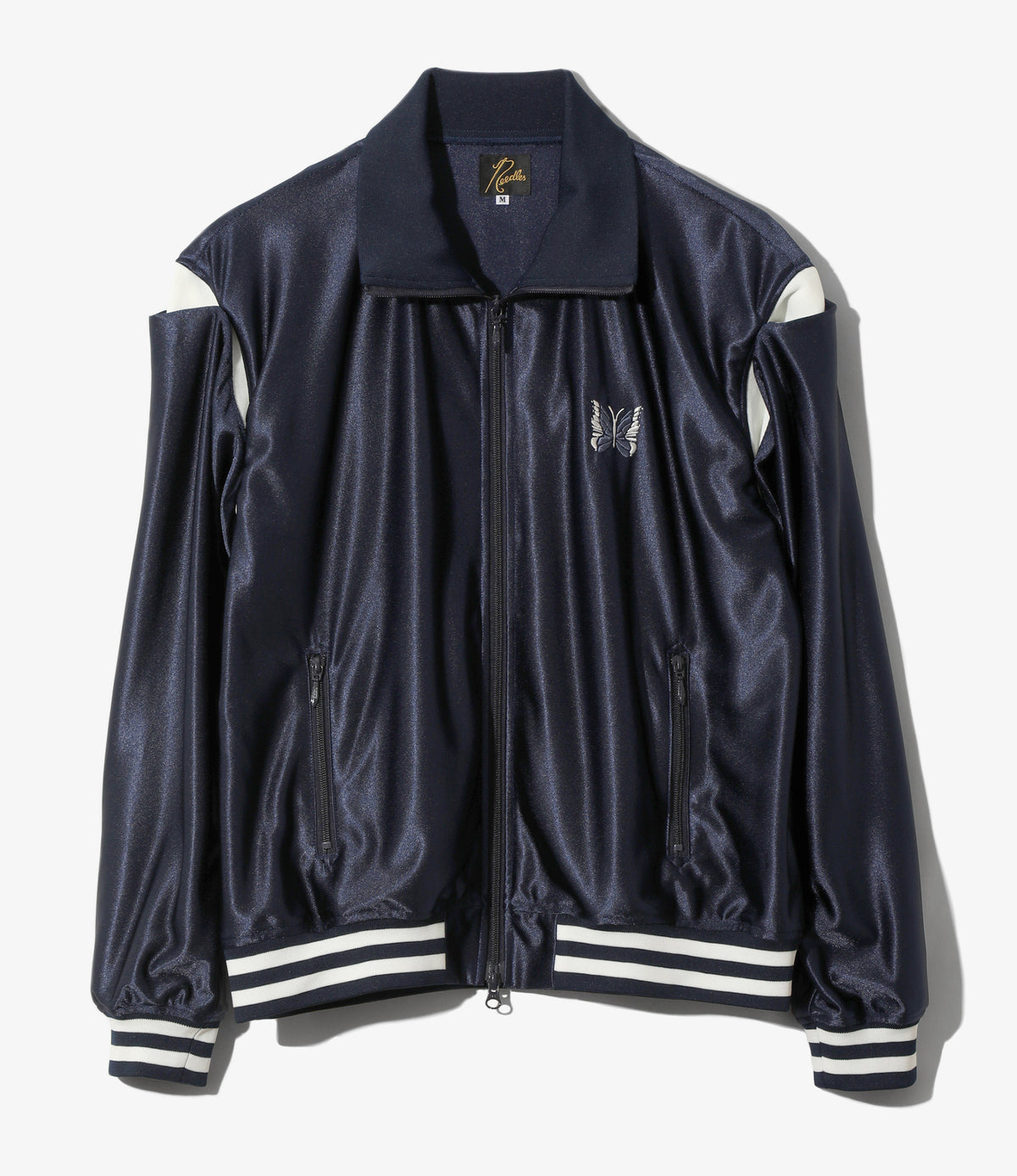 Needles - Track Jacket - Navy - Tricot Sateen | Nepenthes America