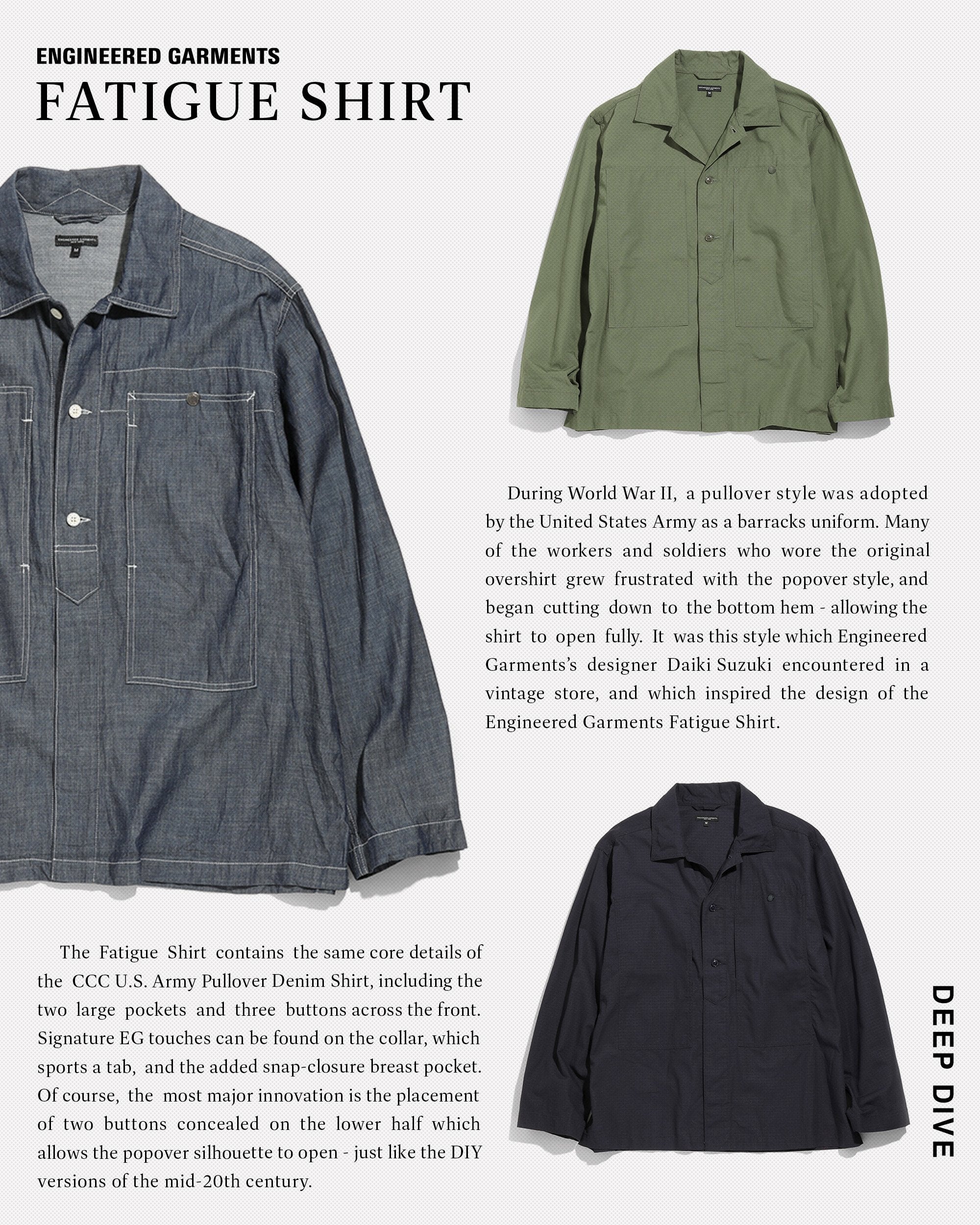 [DEEP DIVE] FATIGUE SHIRT