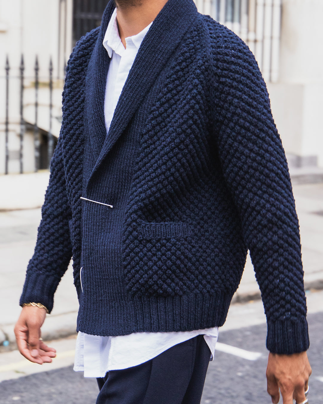 Woburn Walk x Athena Knitwear - Popcorn Tunic and Popcorn Shawl Collar Jacket