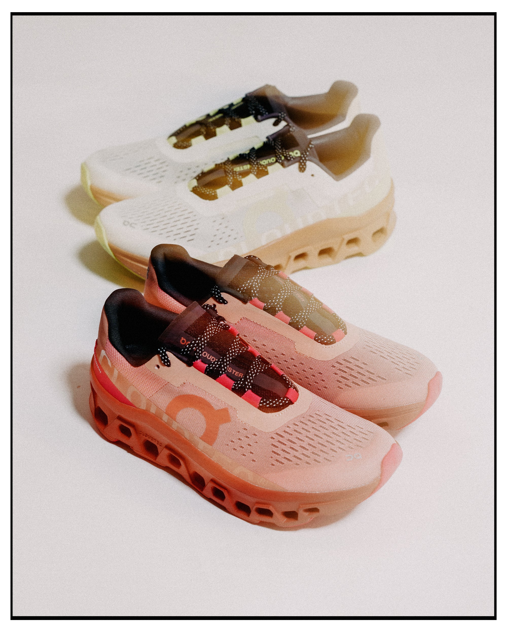 [IN STOCK] ON Running - Cloud Monster  Rose/Cork & Cream/Dune