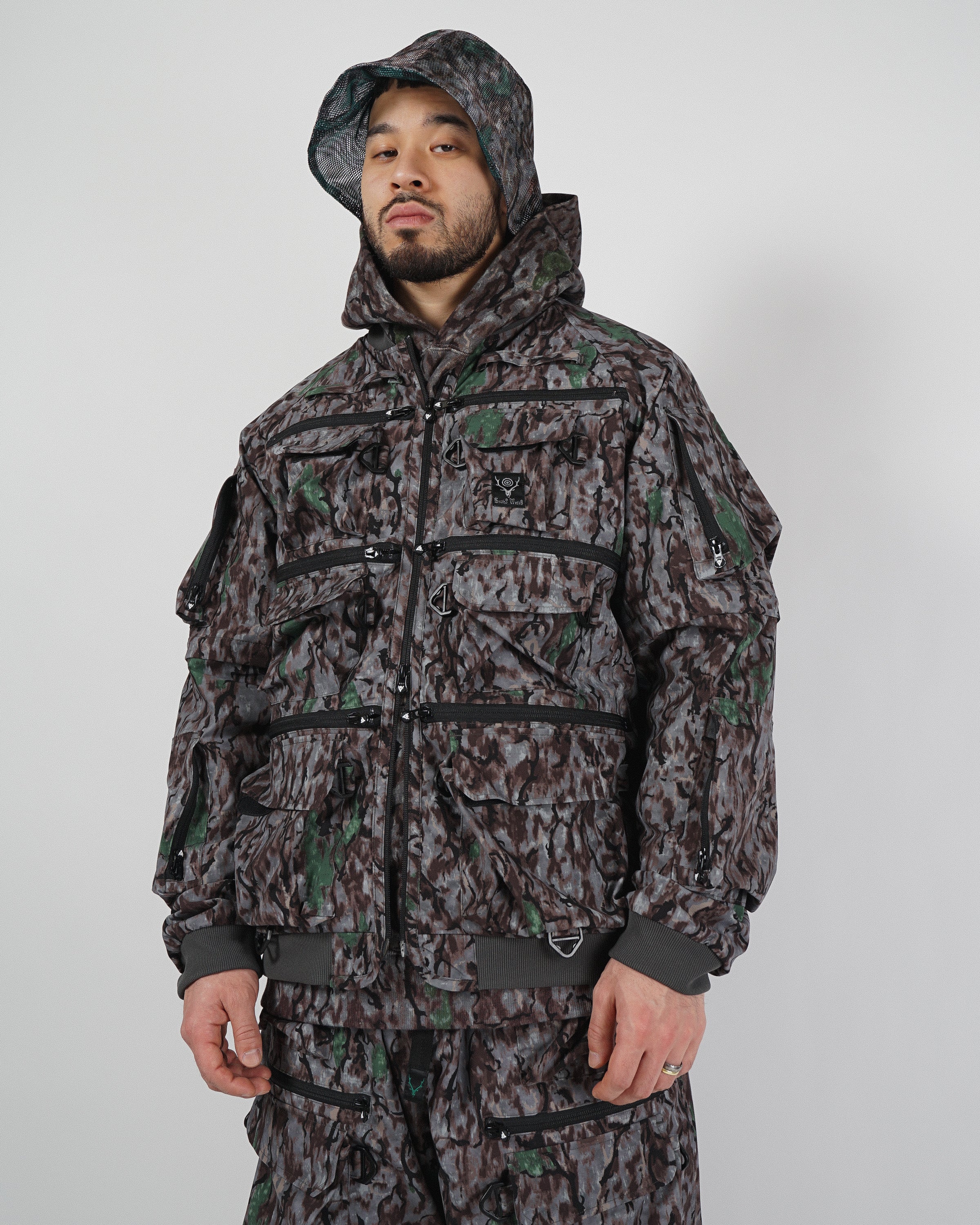[IN STOCK] South2 West8 - Multi-Pocket Belted 2 Way Jacket and Pant