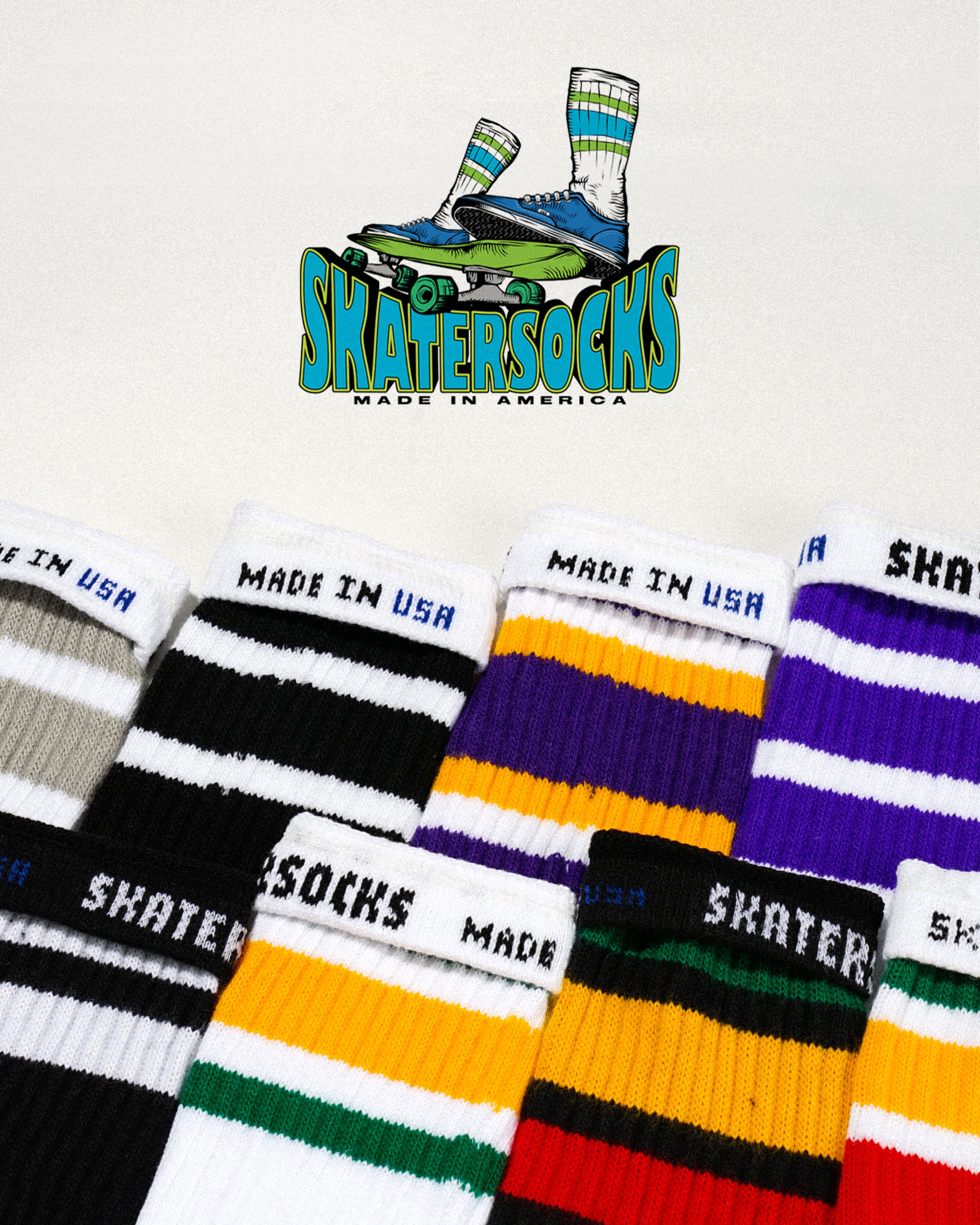 [IN STOCK] SKATERSOCKS TUBE SOCKS
