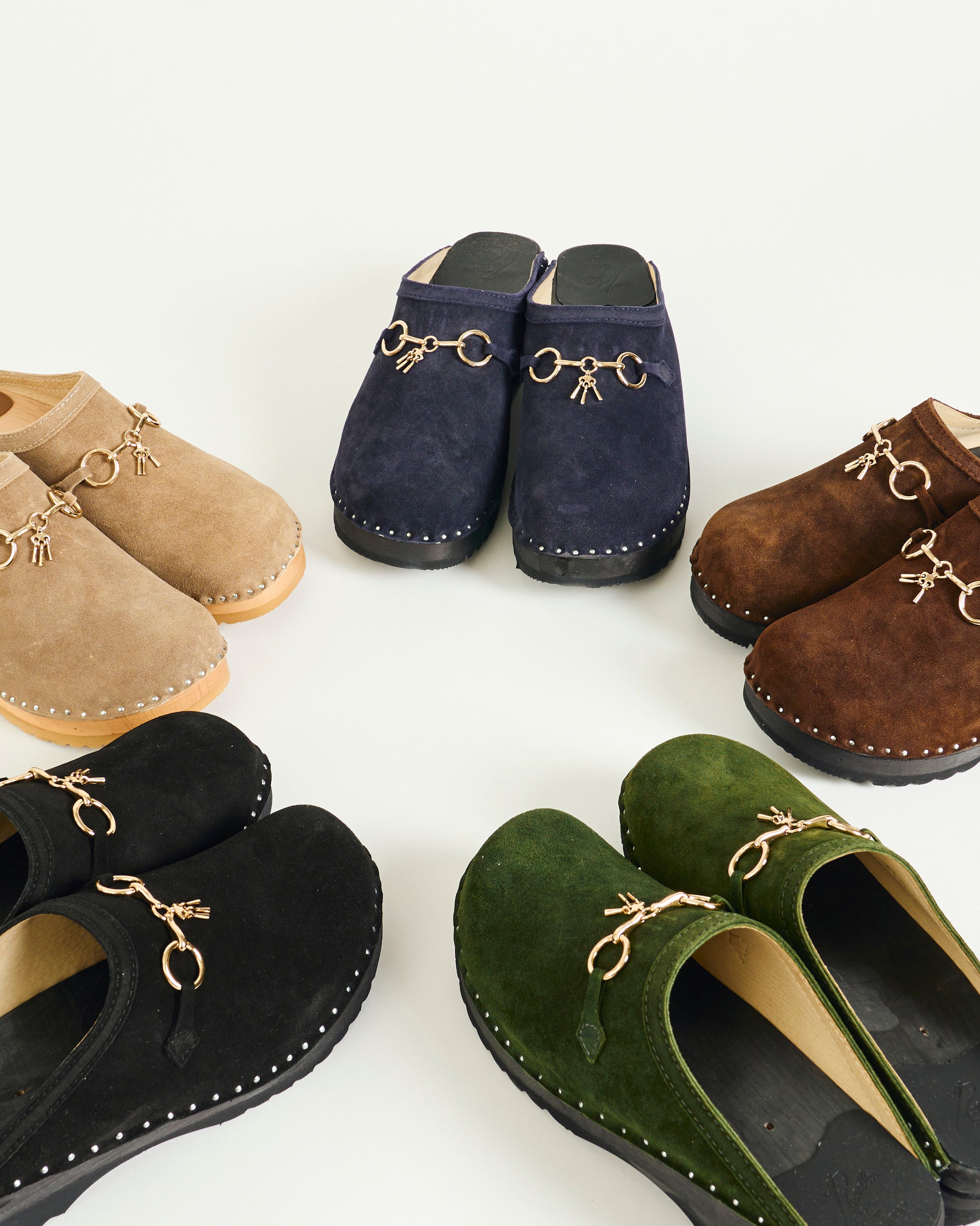Needles x Troentorp - Swedish Clog with Tassel Bit / Roughout Suede