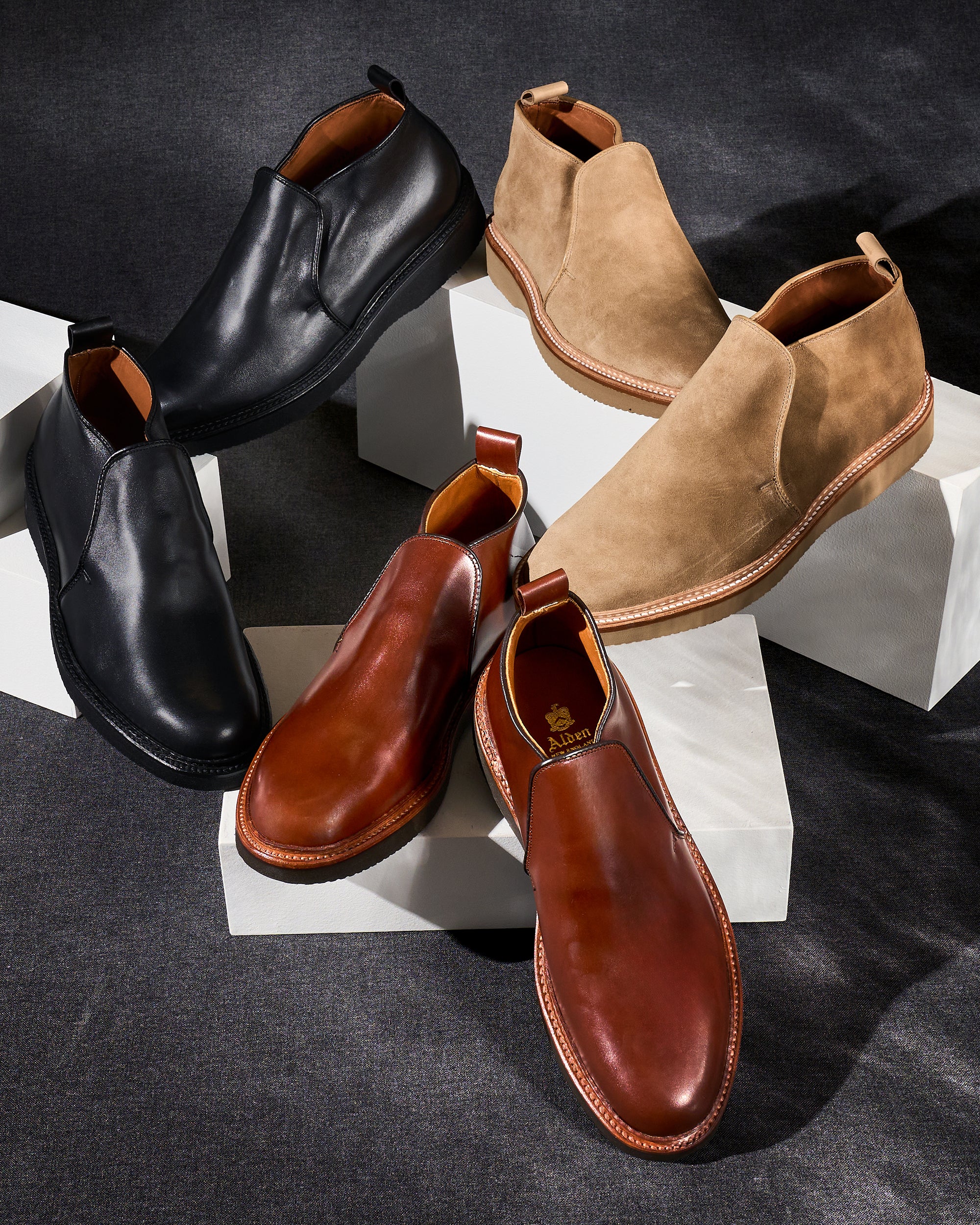 Engineered Garments x Alden - Chukka Slip-on Boot