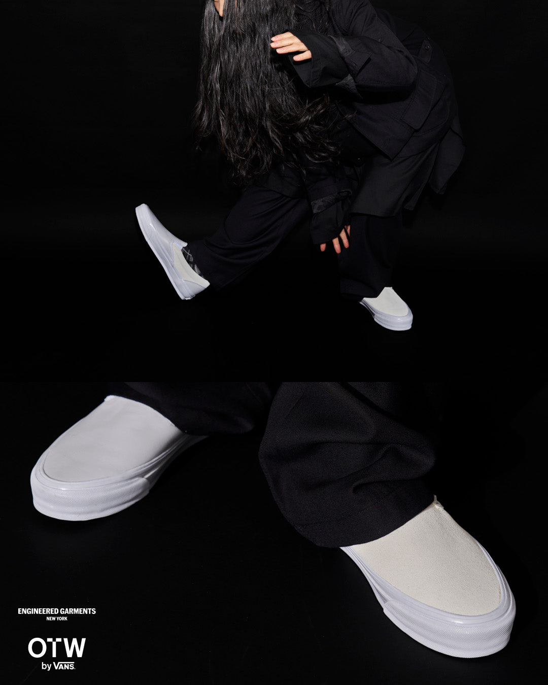 Engineered Garments x Vans - OTW Classic Slip-on 98 in White and