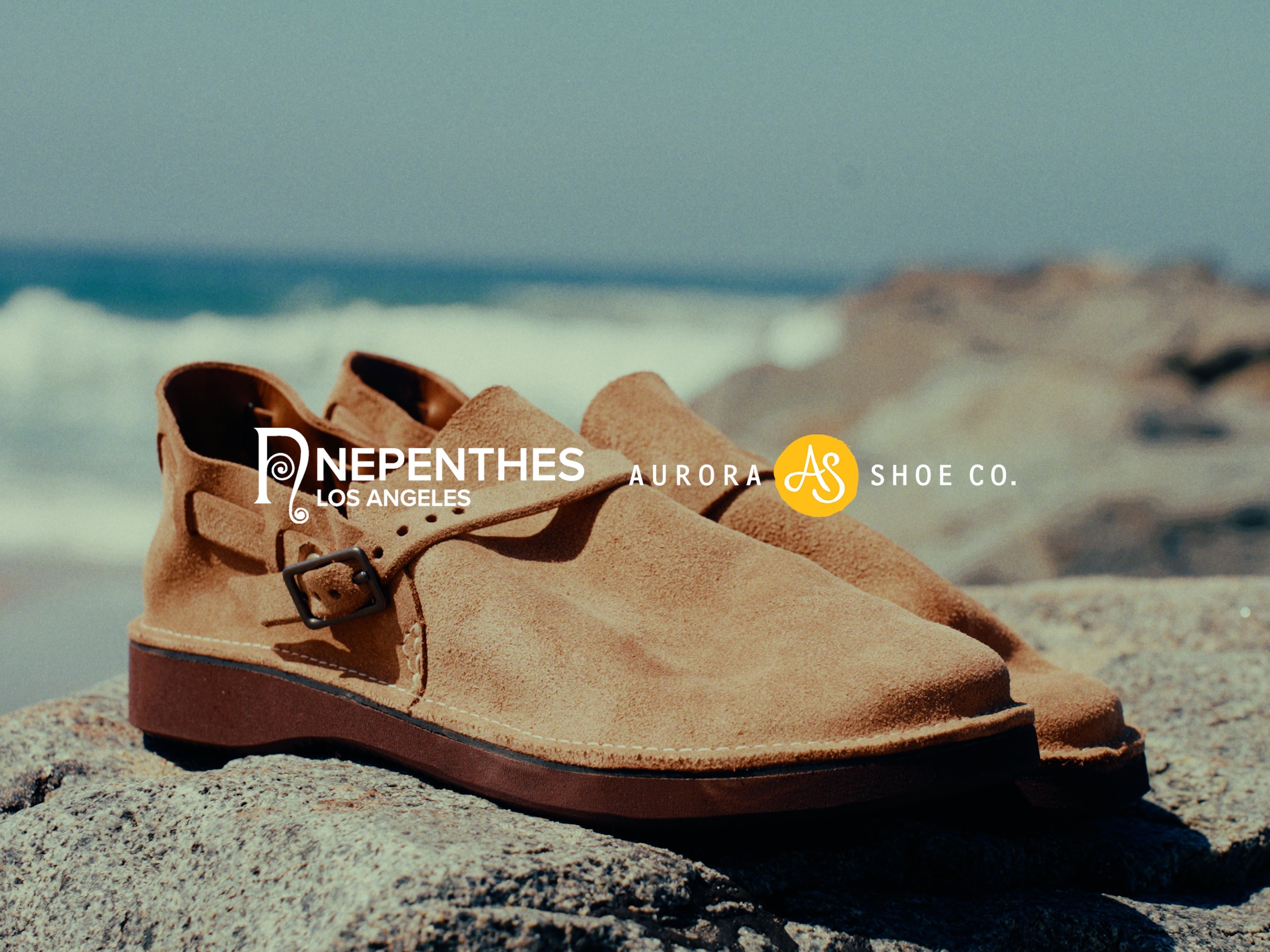 Aurora Shoe Co. for Nepenthes Los Angeles Middle English in Marine Field Roughout
