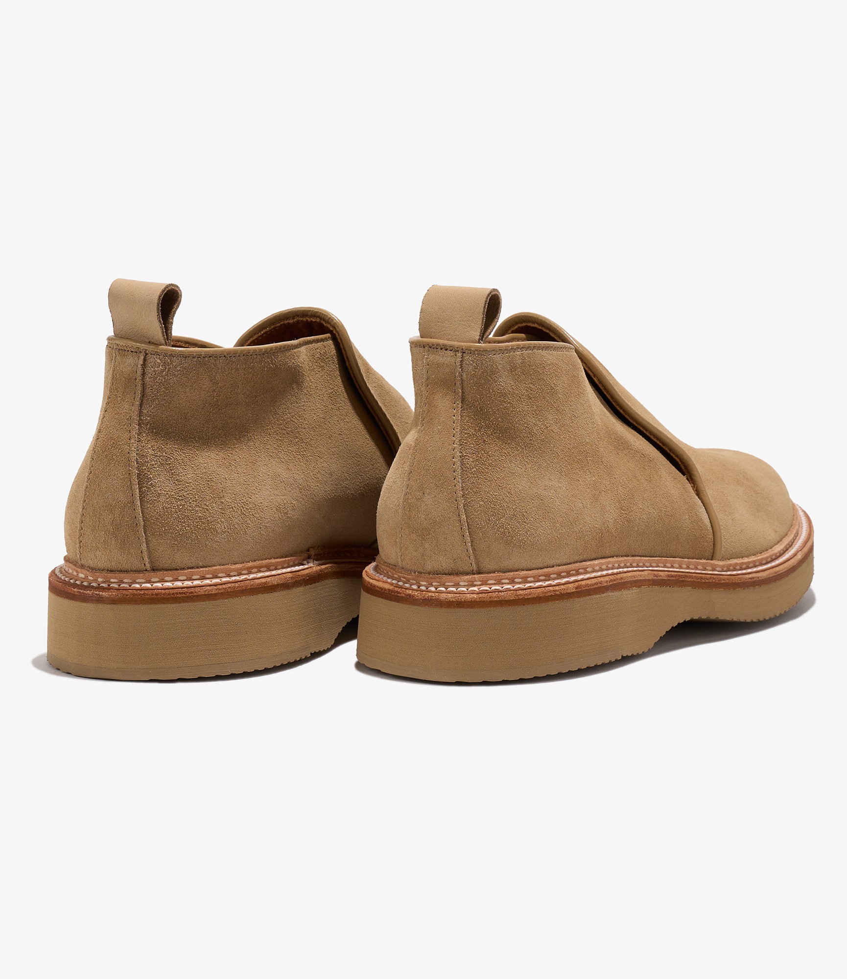 Engineered Garments x Alden - Slip-on Chukka Boot - Tan Suede