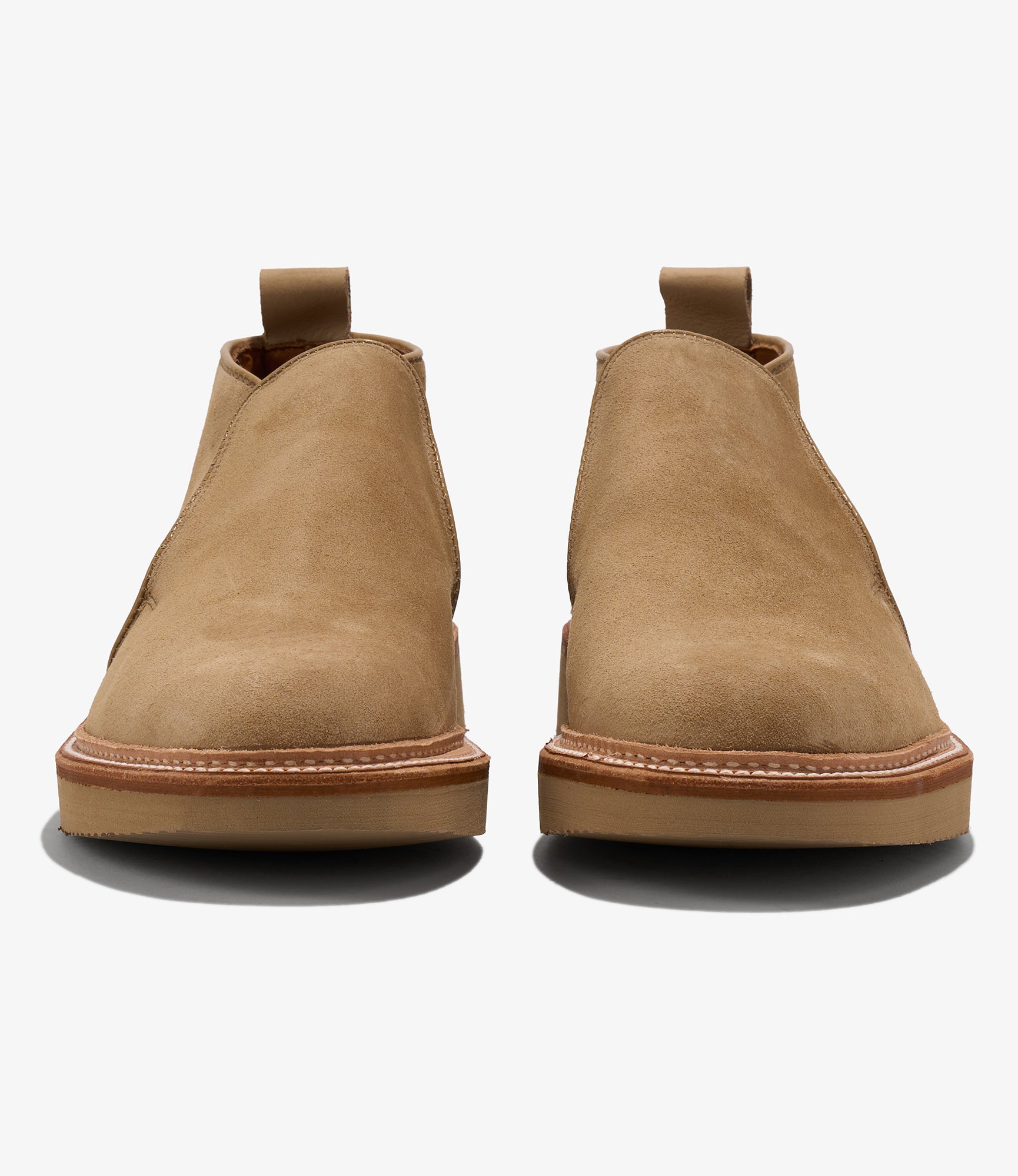 Engineered Garments x Alden - Slip-on Chukka Boot - Tan Suede