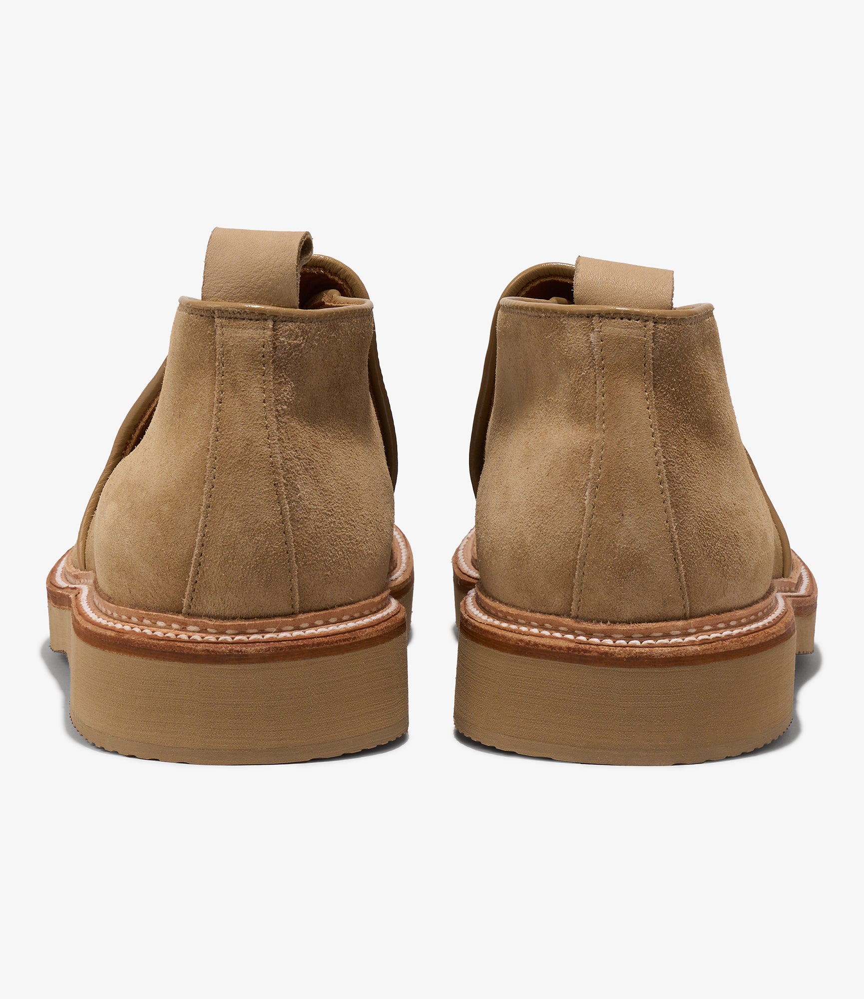 Engineered Garments x Alden - Slip-on Chukka Boot - Tan Suede