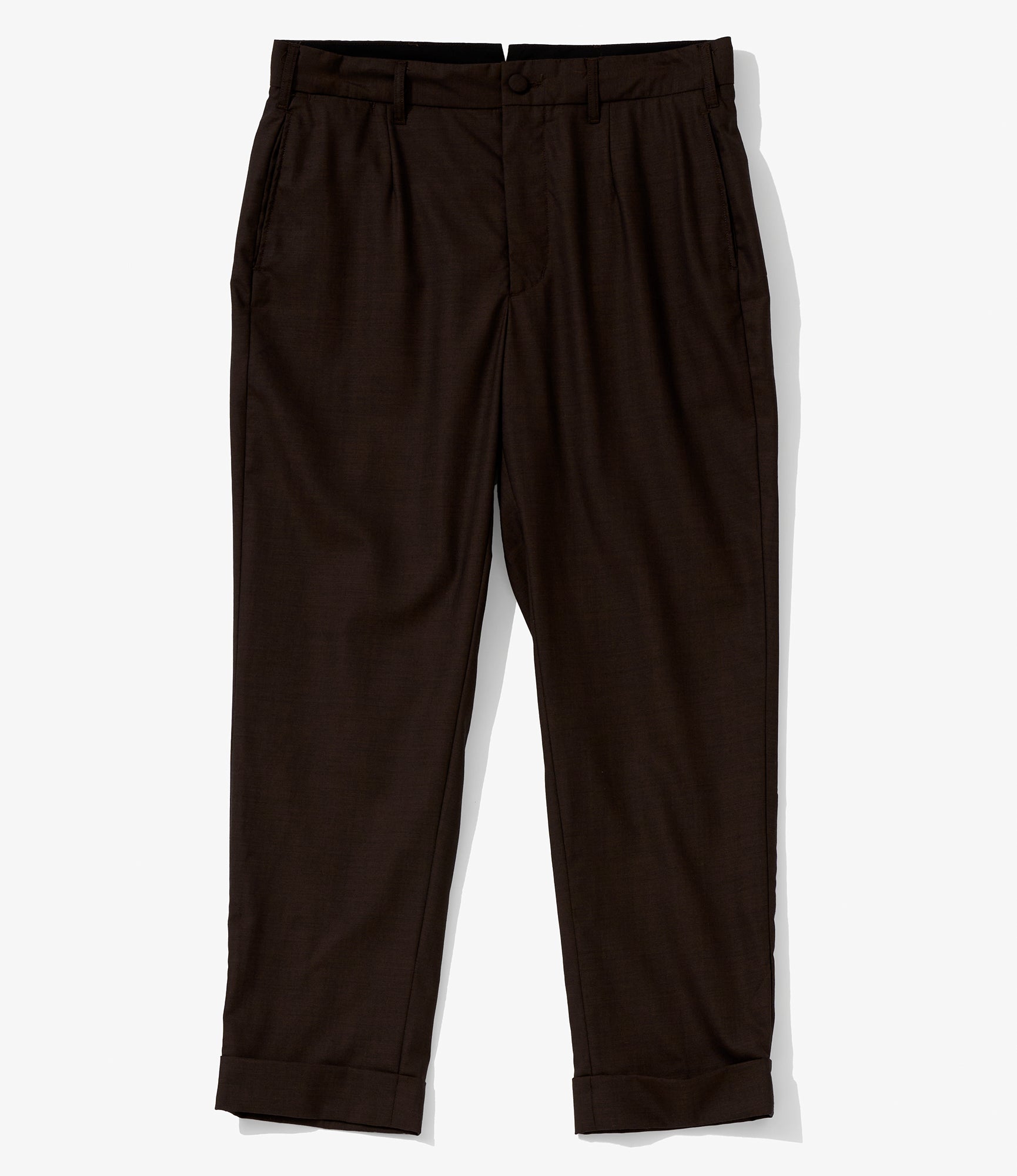 Andover Pant for NNY + Blue in Green - Dk. Brown Tropical Wool