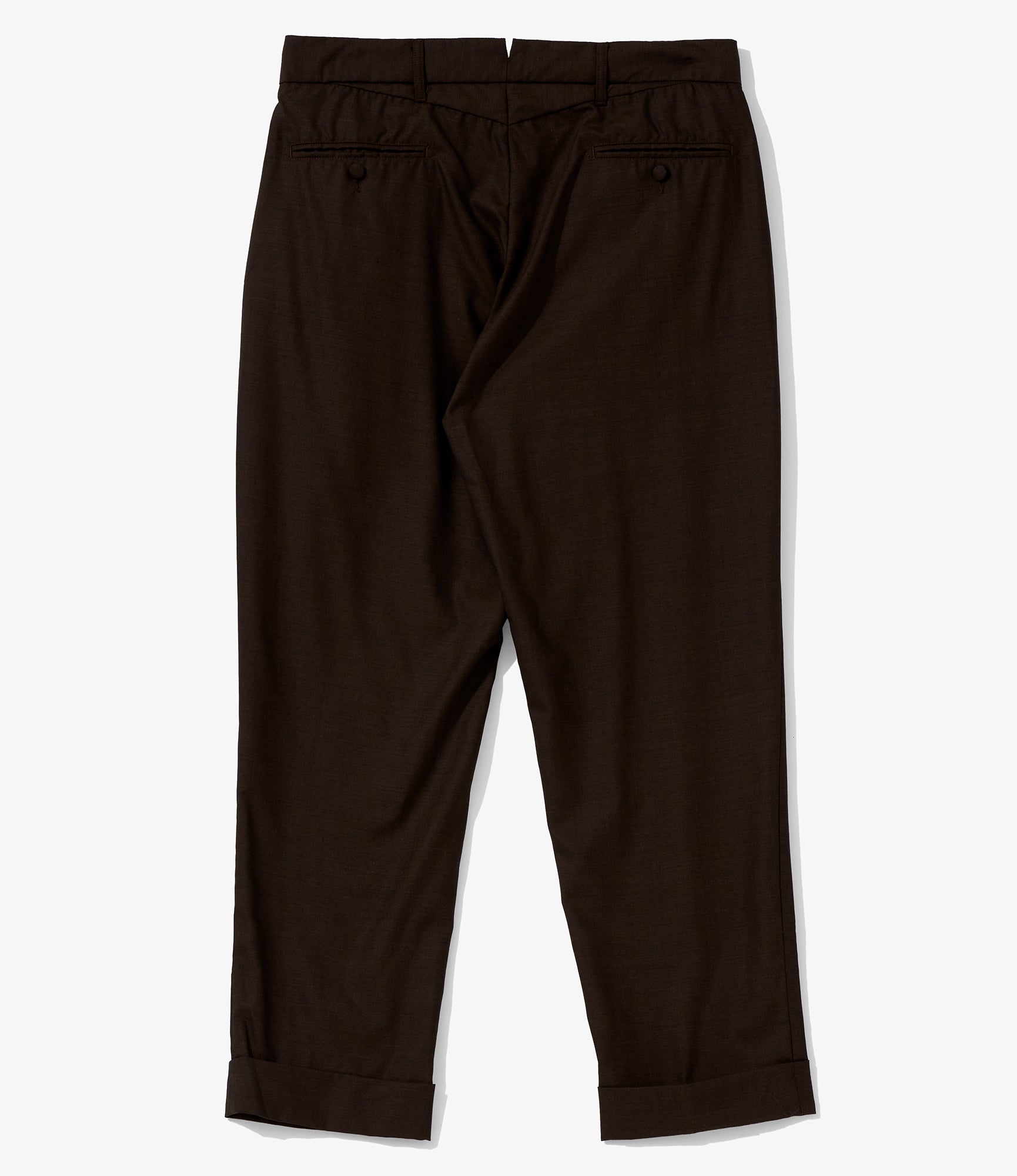 Andover Pant for NNY + Blue in Green - Dk. Brown Tropical Wool