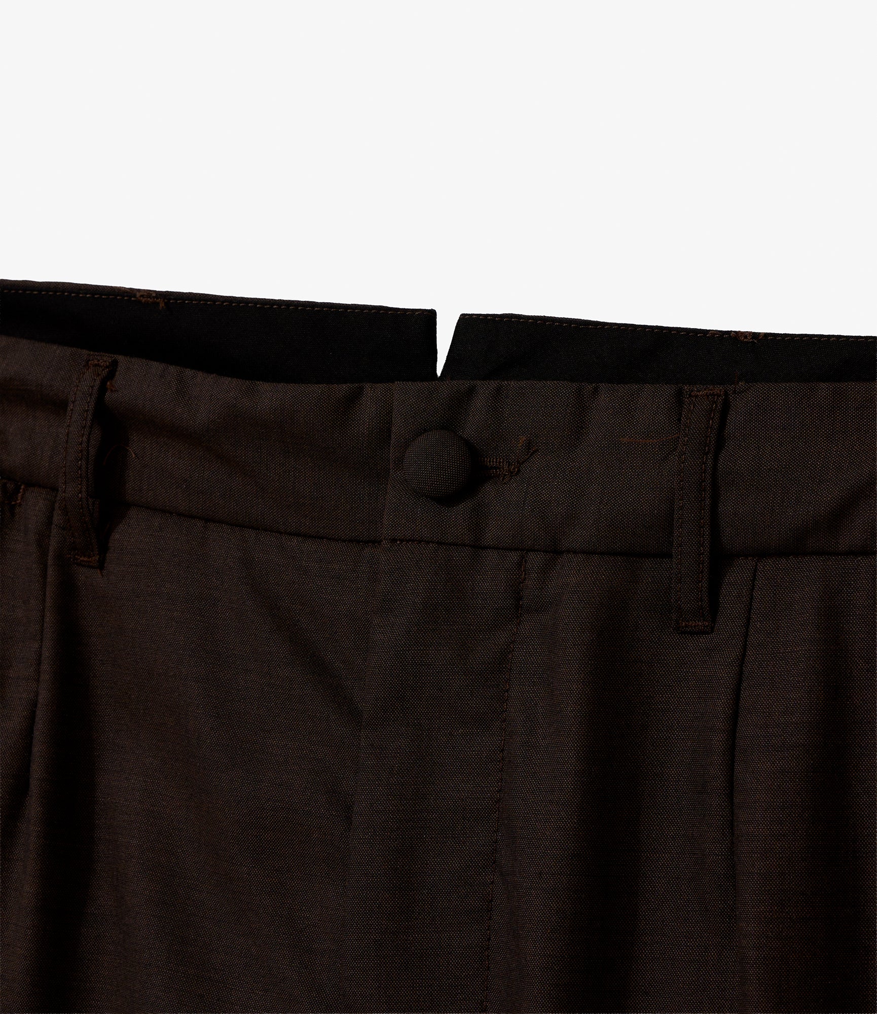Andover Pant for NNY + Blue in Green - Dk. Brown Tropical Wool