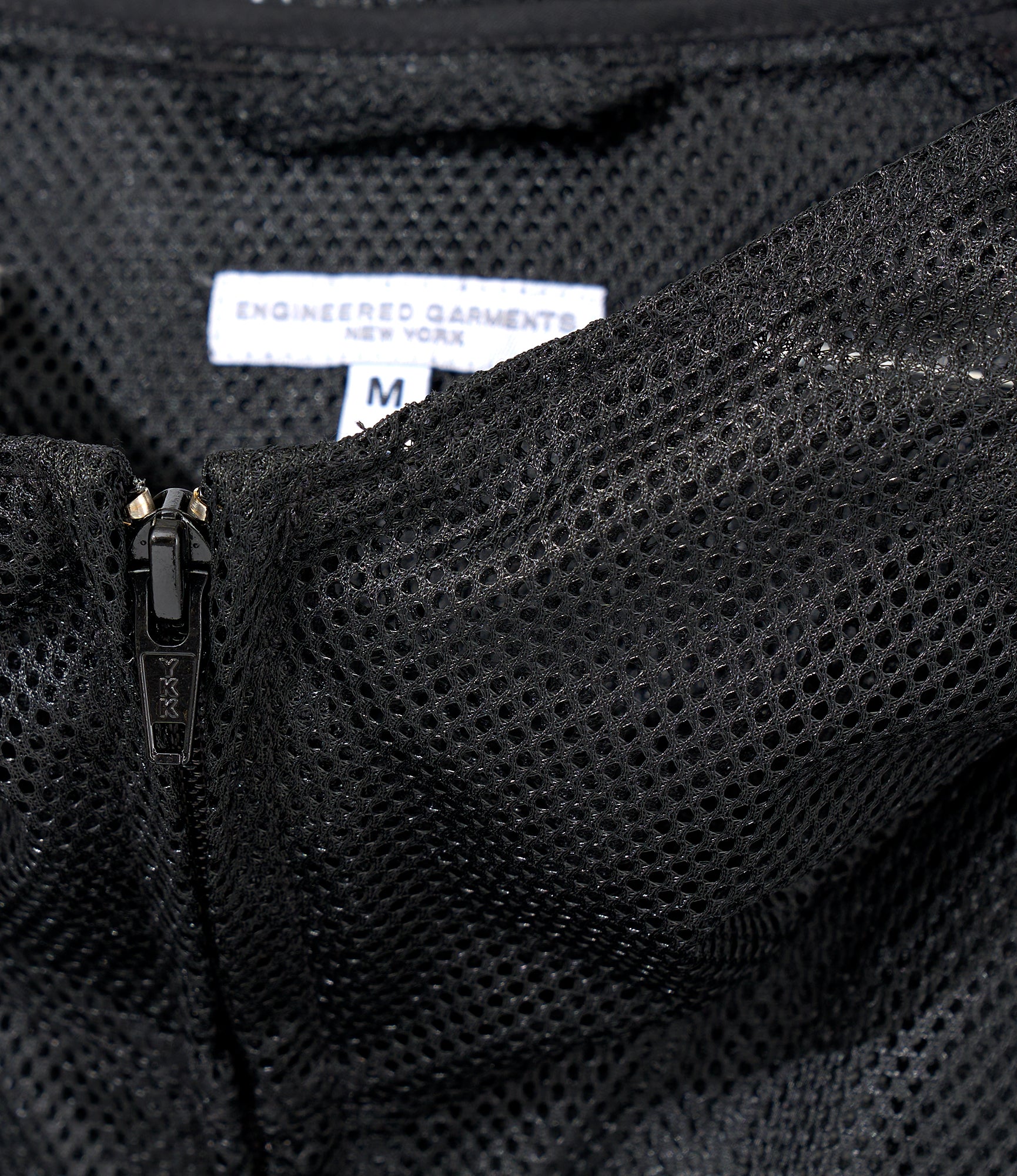 Mesh Parka for NNY x Blue in Green - Black Polyester Mesh