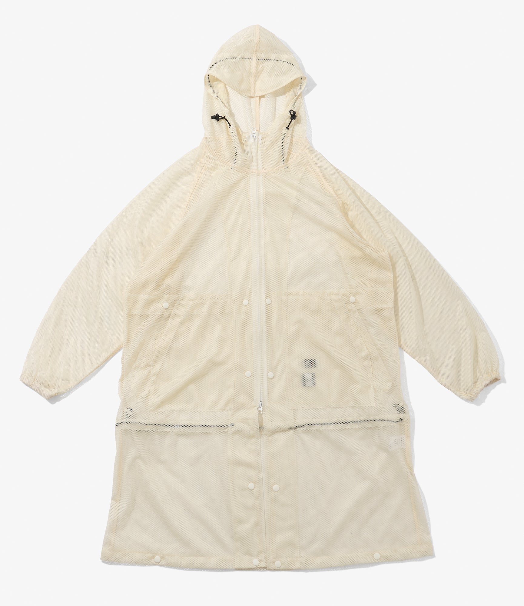 Mesh Parka for NNY x Blue in Green - Natural Polyester Mesh