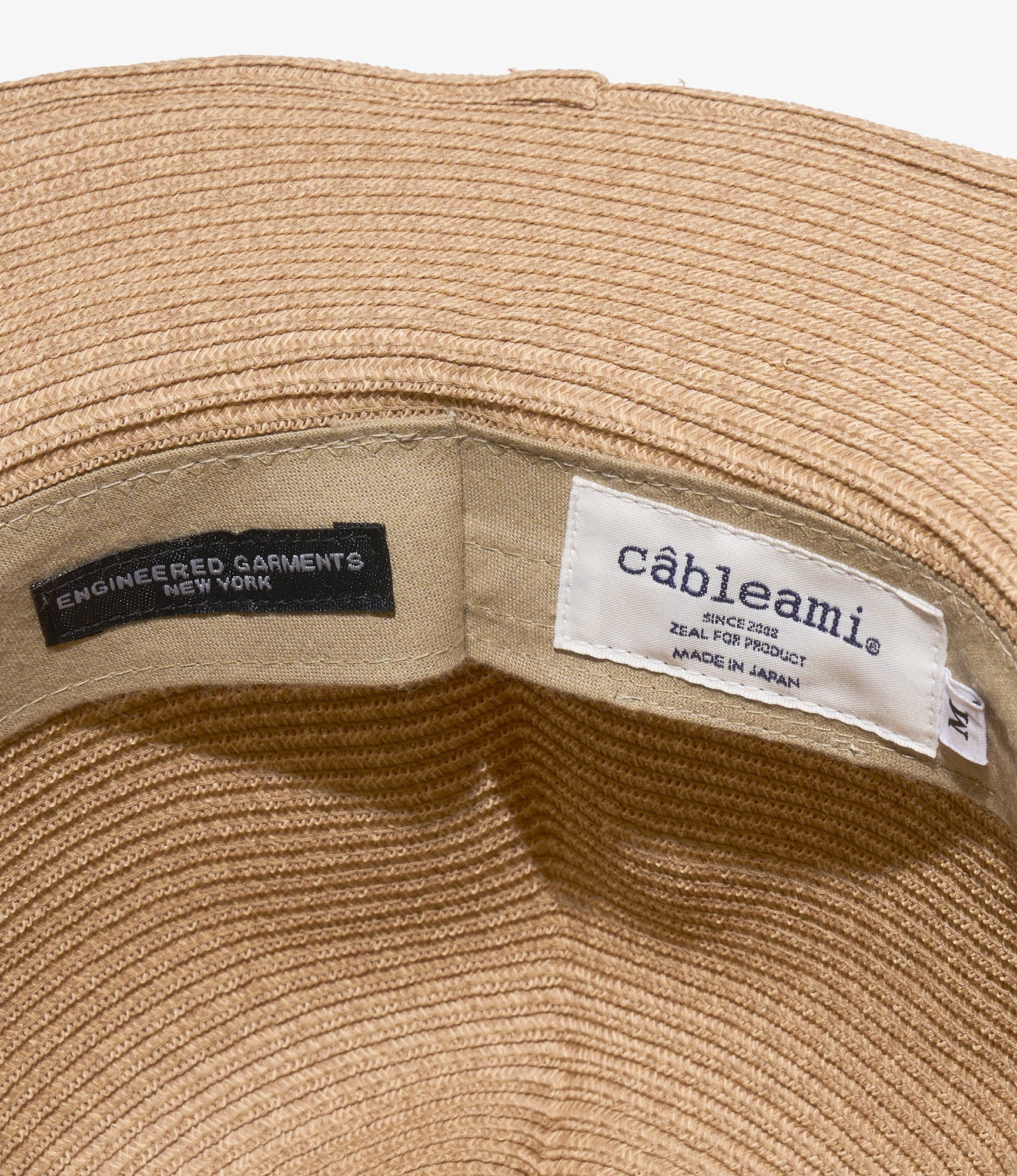 Engineered Garments x Cableami - Packable Colonial Hat - Beige