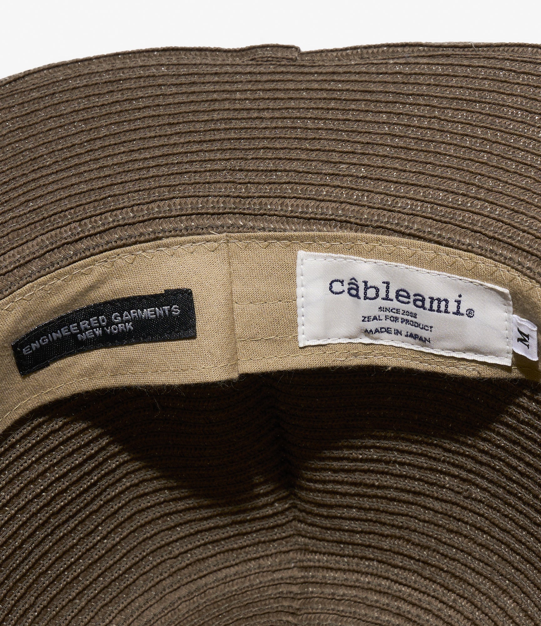 Engineered Garments x Cableami - Packable Colonial Hat - Olive