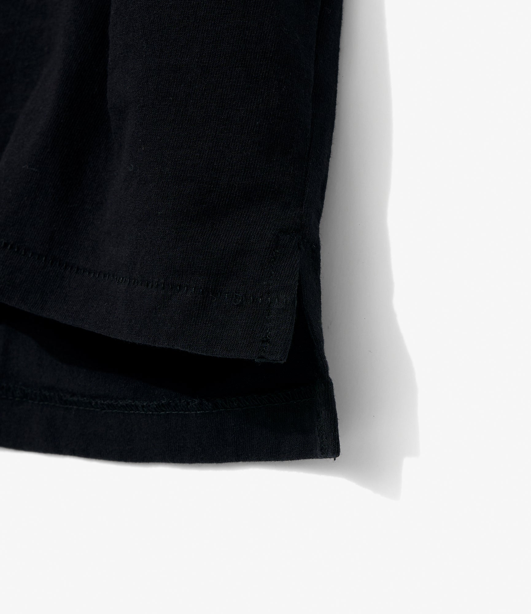 Plain Cross Crew Neck T-Shirt - Black