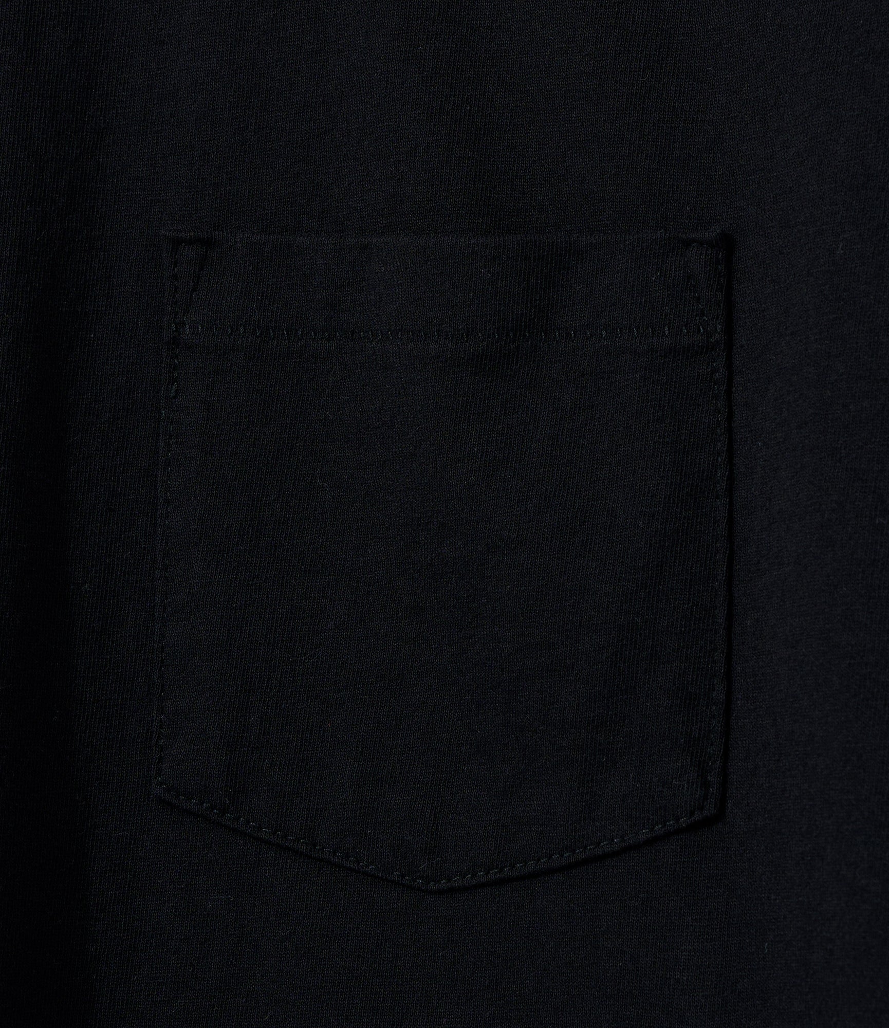 Plain Cross Crew Neck T-Shirt - Black