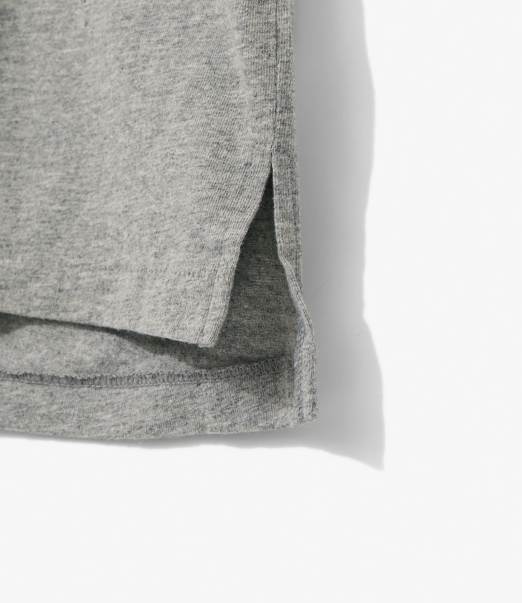 Plain Cross Crew Neck T-Shirt - Grey