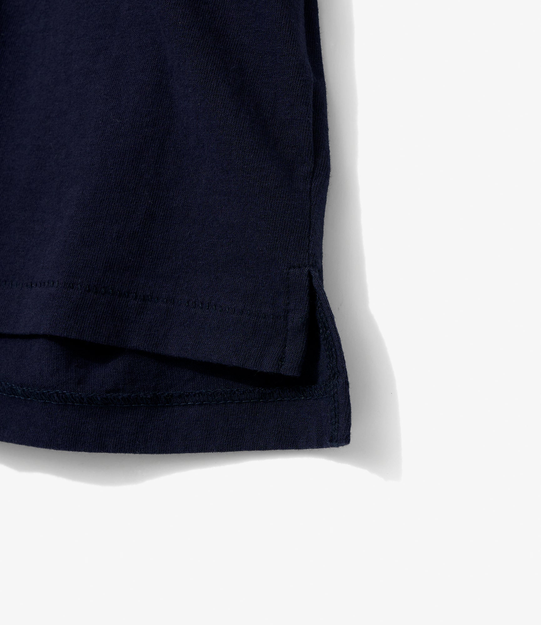 Plain Cross Crew Neck T-Shirt - Navy
