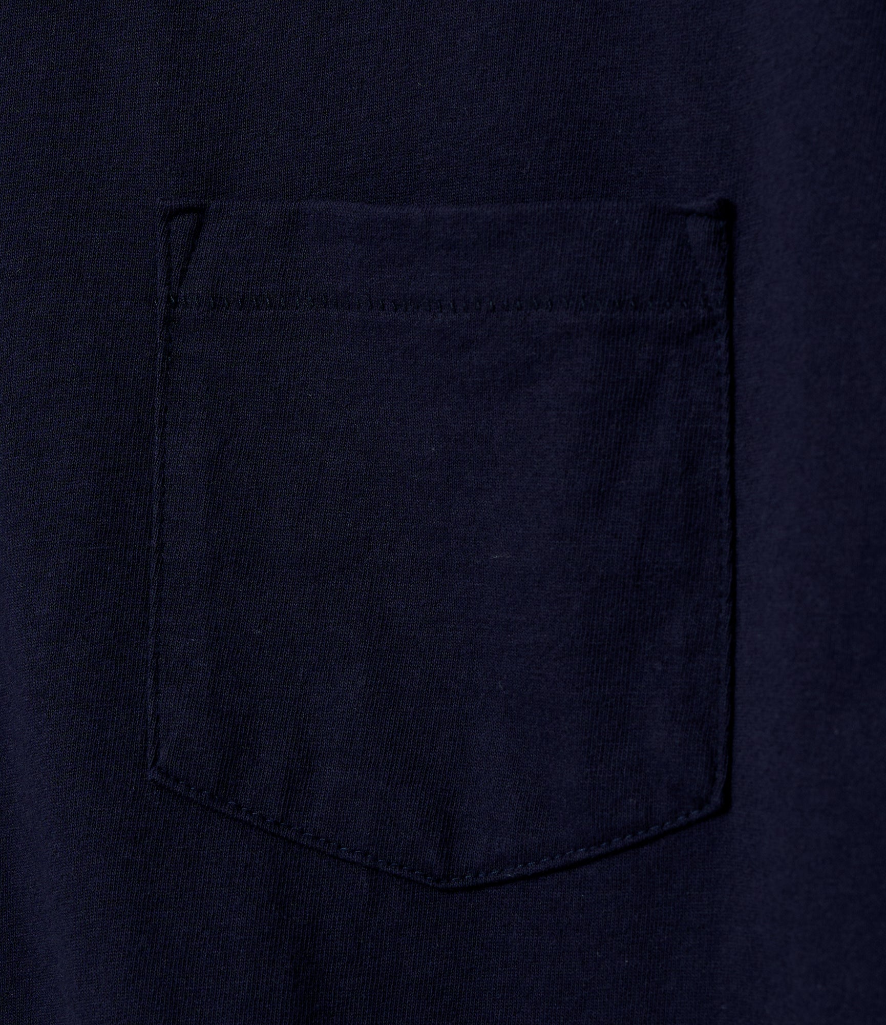 Plain Cross Crew Neck T-Shirt - Navy
