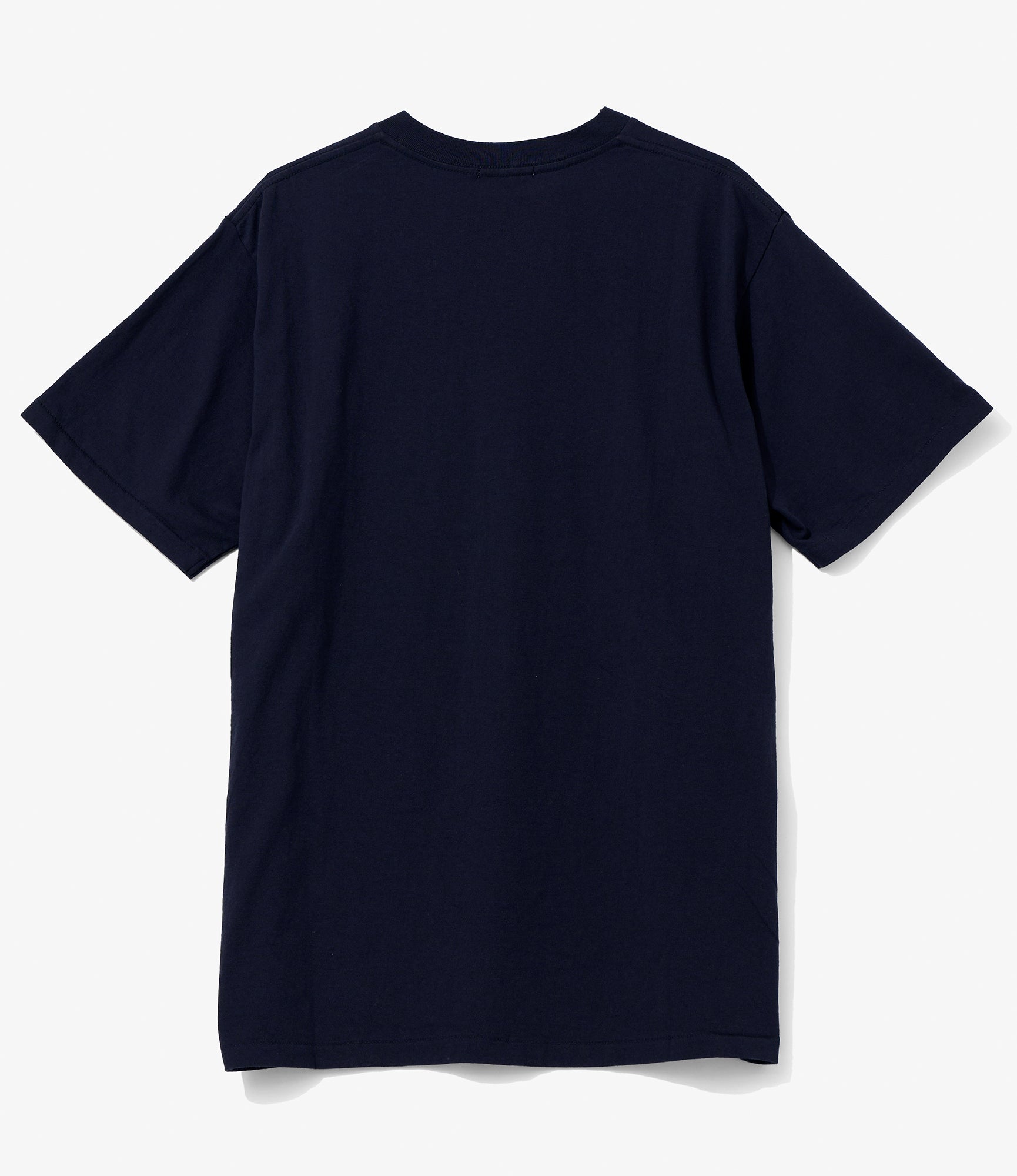 Plain Cross Crew Neck T-Shirt - Navy
