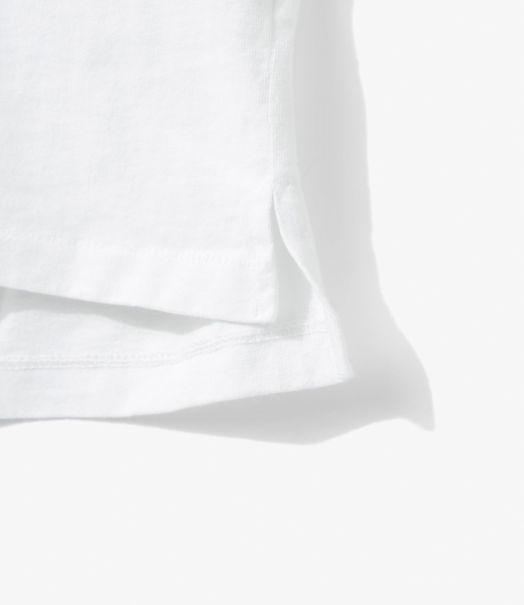 Plain Cross Crew Neck T-Shirt - White