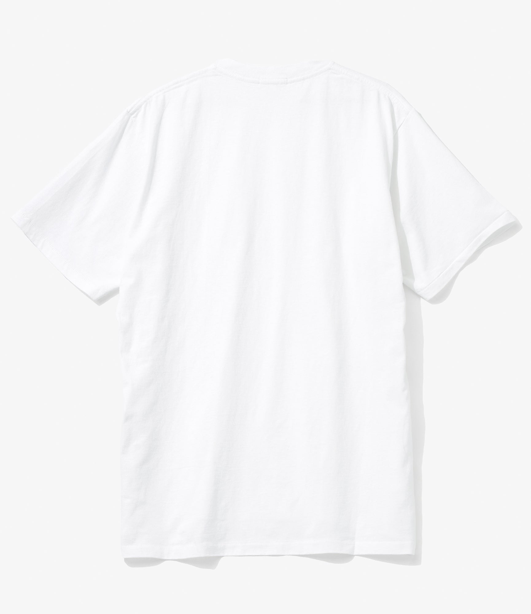 Plain Cross Crew Neck T-Shirt - White