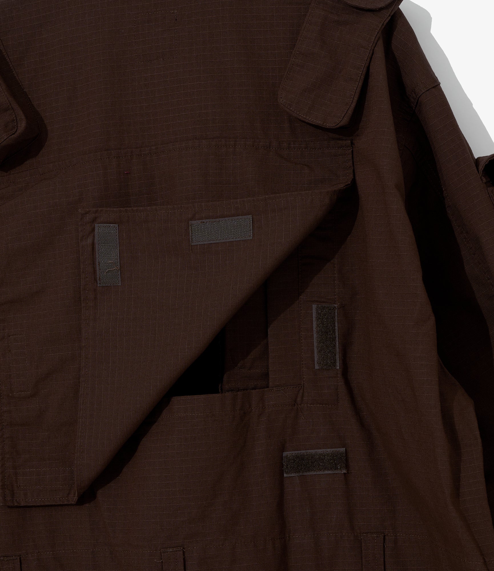 EGxBeams+ | Pradio Jacket | Brown Cotton Ripstop