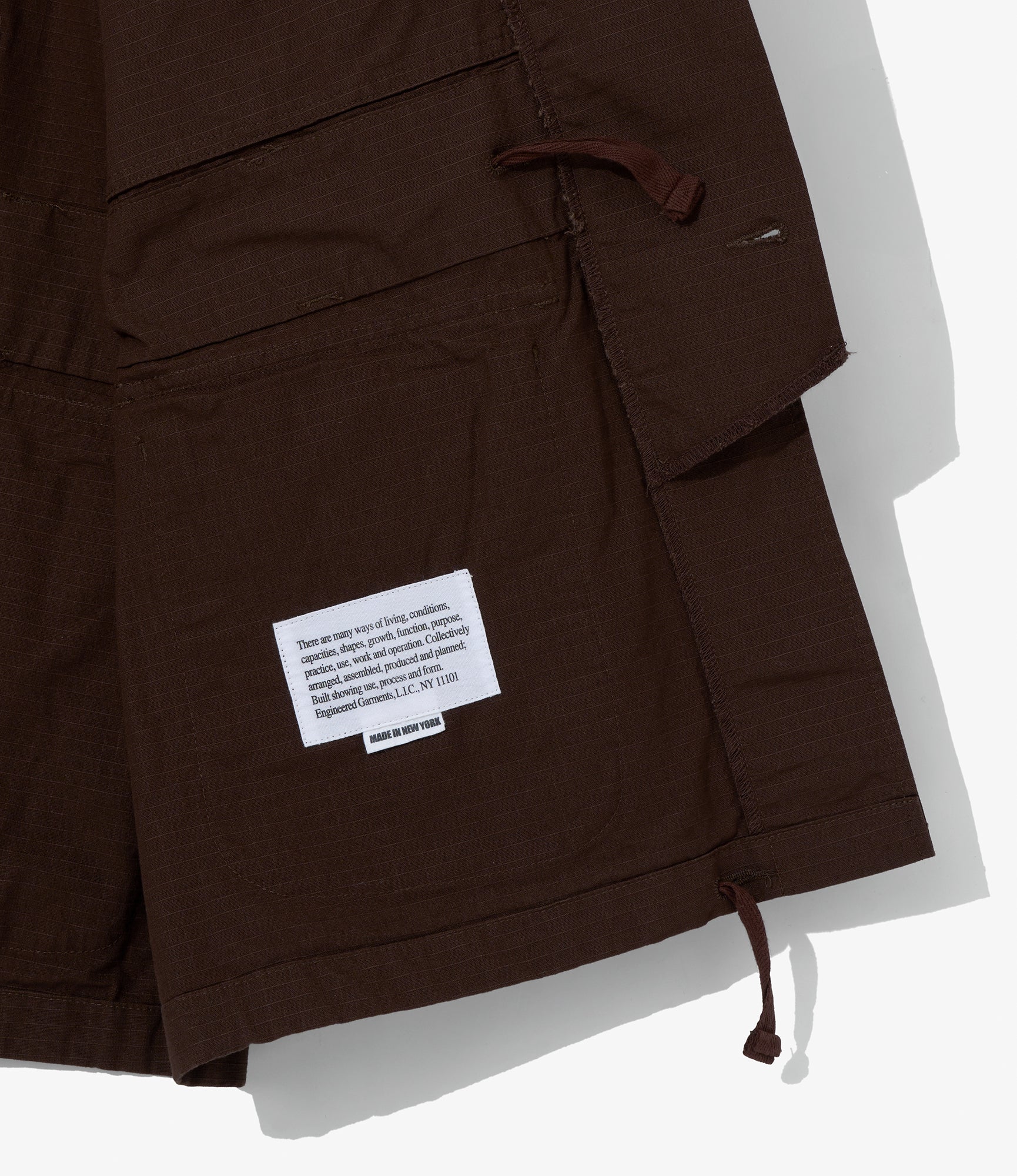 EGxBeams+ | Pradio Jacket | Brown Cotton Ripstop