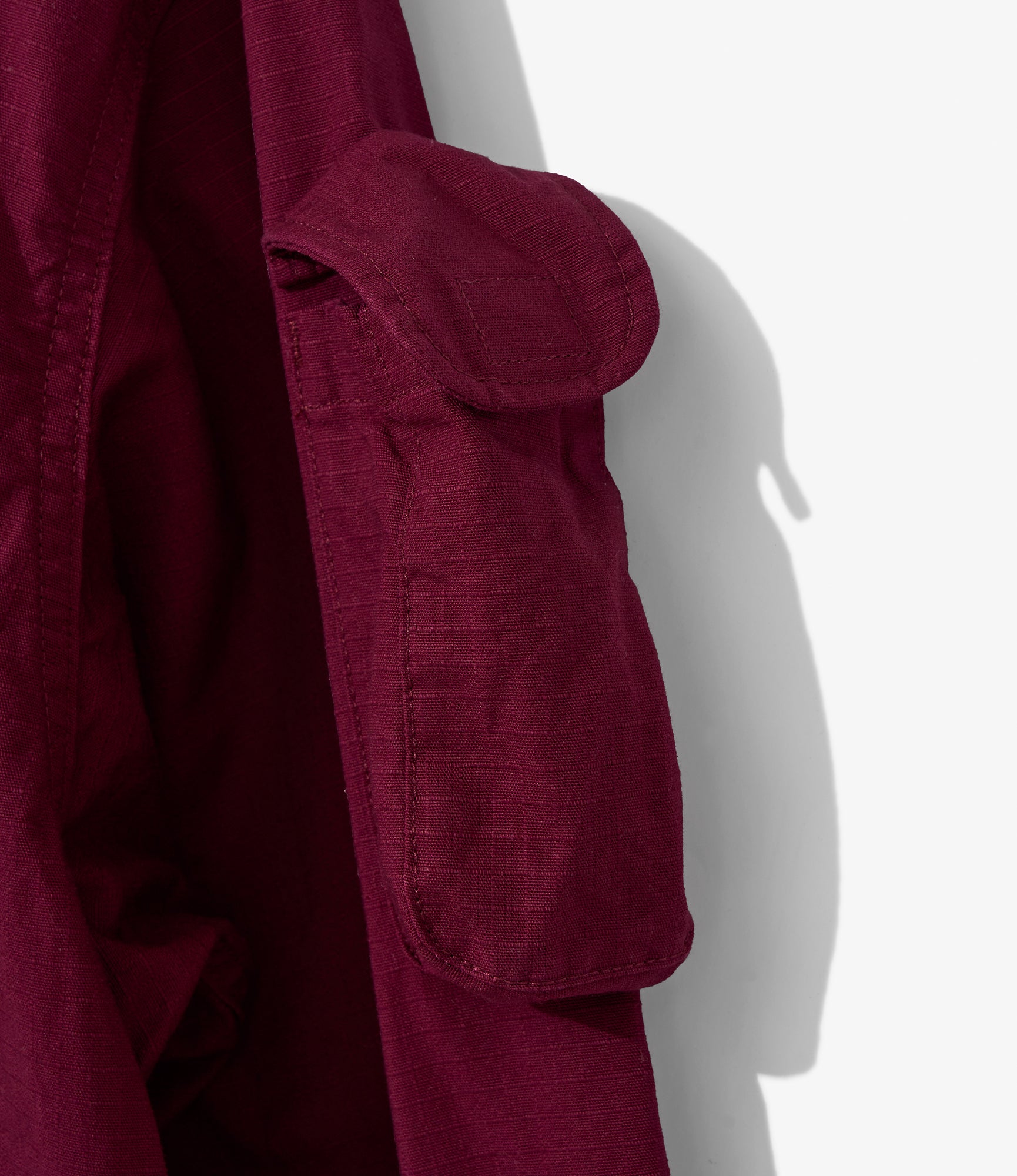 EGxBeams+ | Pradio Jacket | Burgundy Cotton Ripstop