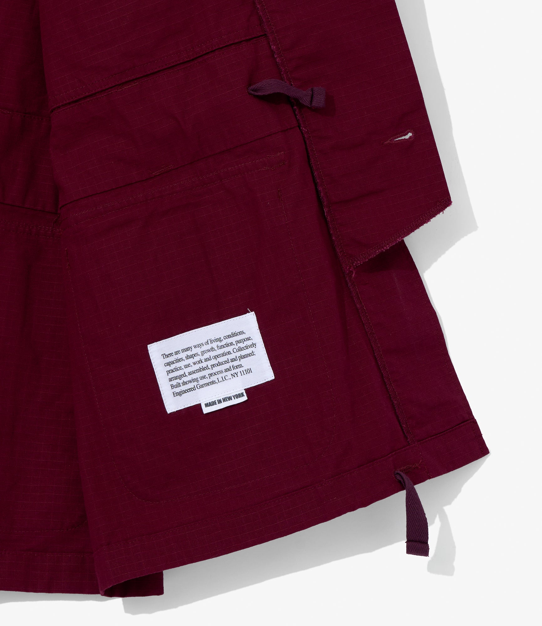 EGxBeams+ | Pradio Jacket | Burgundy Cotton Ripstop