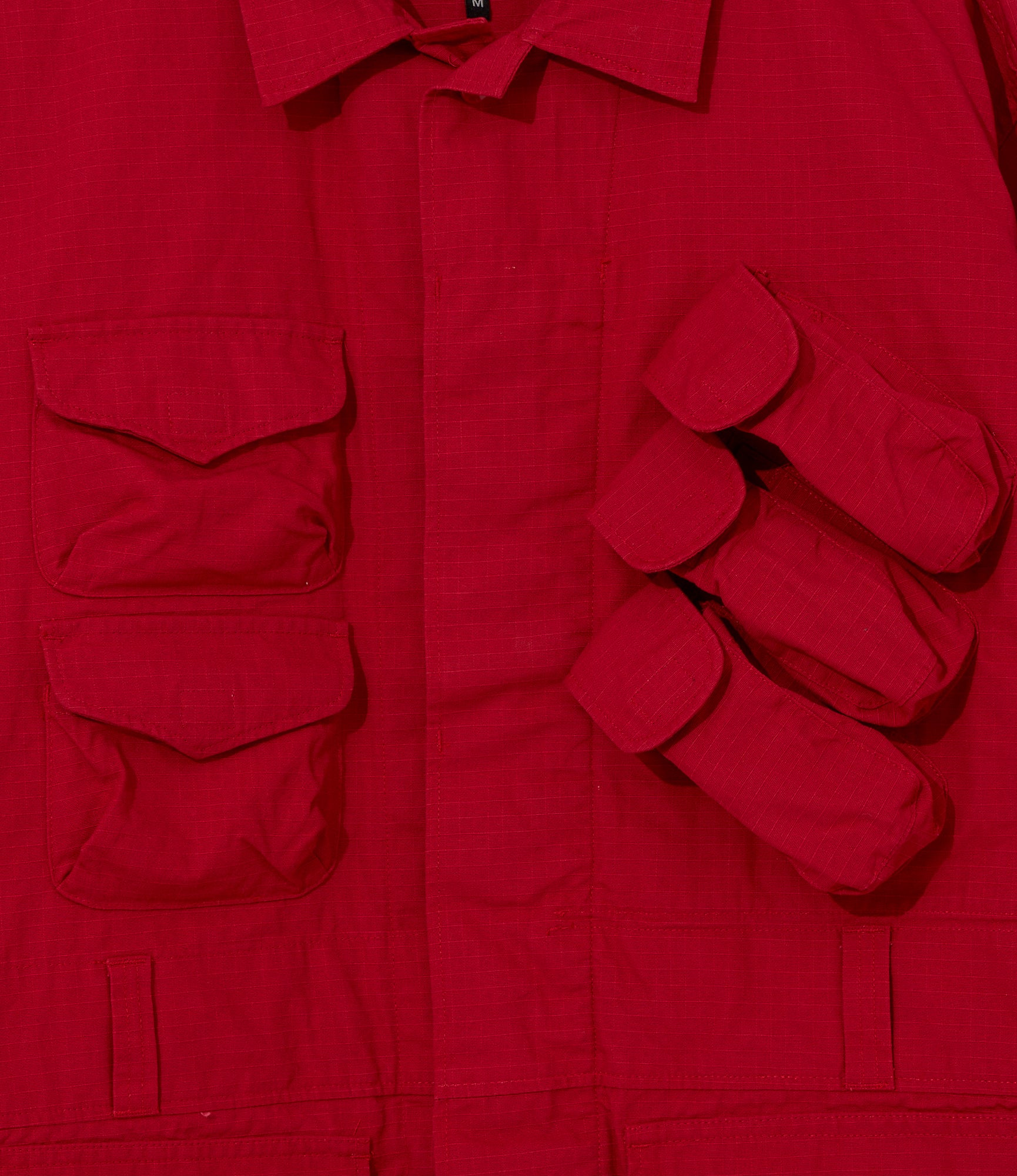 EGxBeams+ | Pradio Jacket | Red Cotton Ripstop