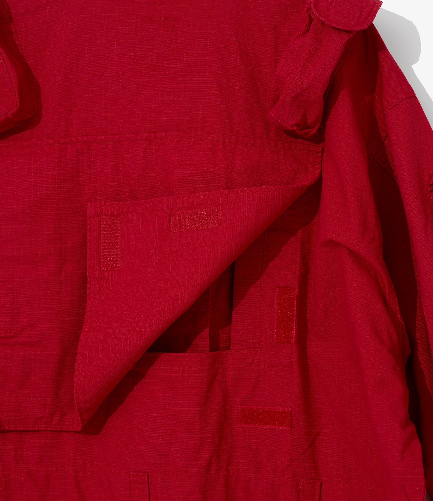EGxBeams+ | Pradio Jacket | Red Cotton Ripstop