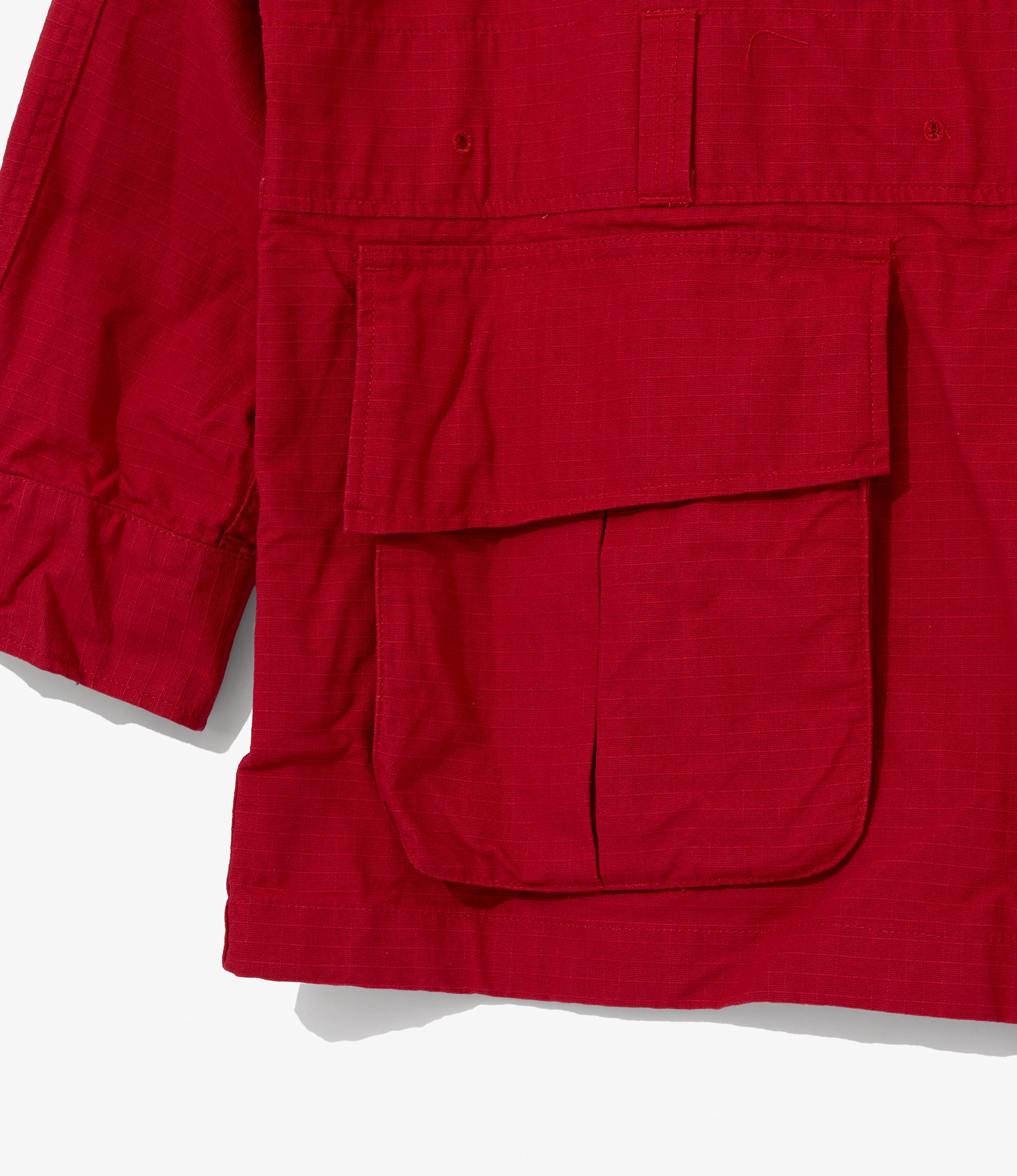 EGxBeams+ | Pradio Jacket | Red Cotton Ripstop