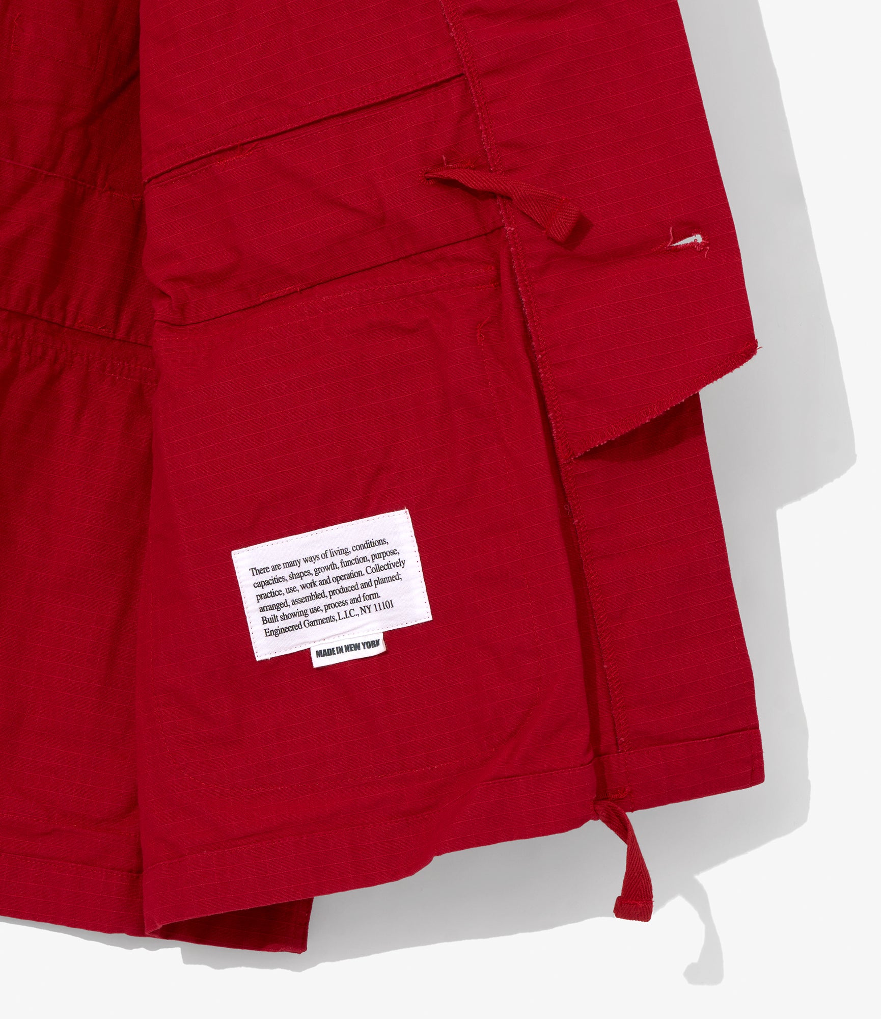 EGxBeams+ | Pradio Jacket | Red Cotton Ripstop