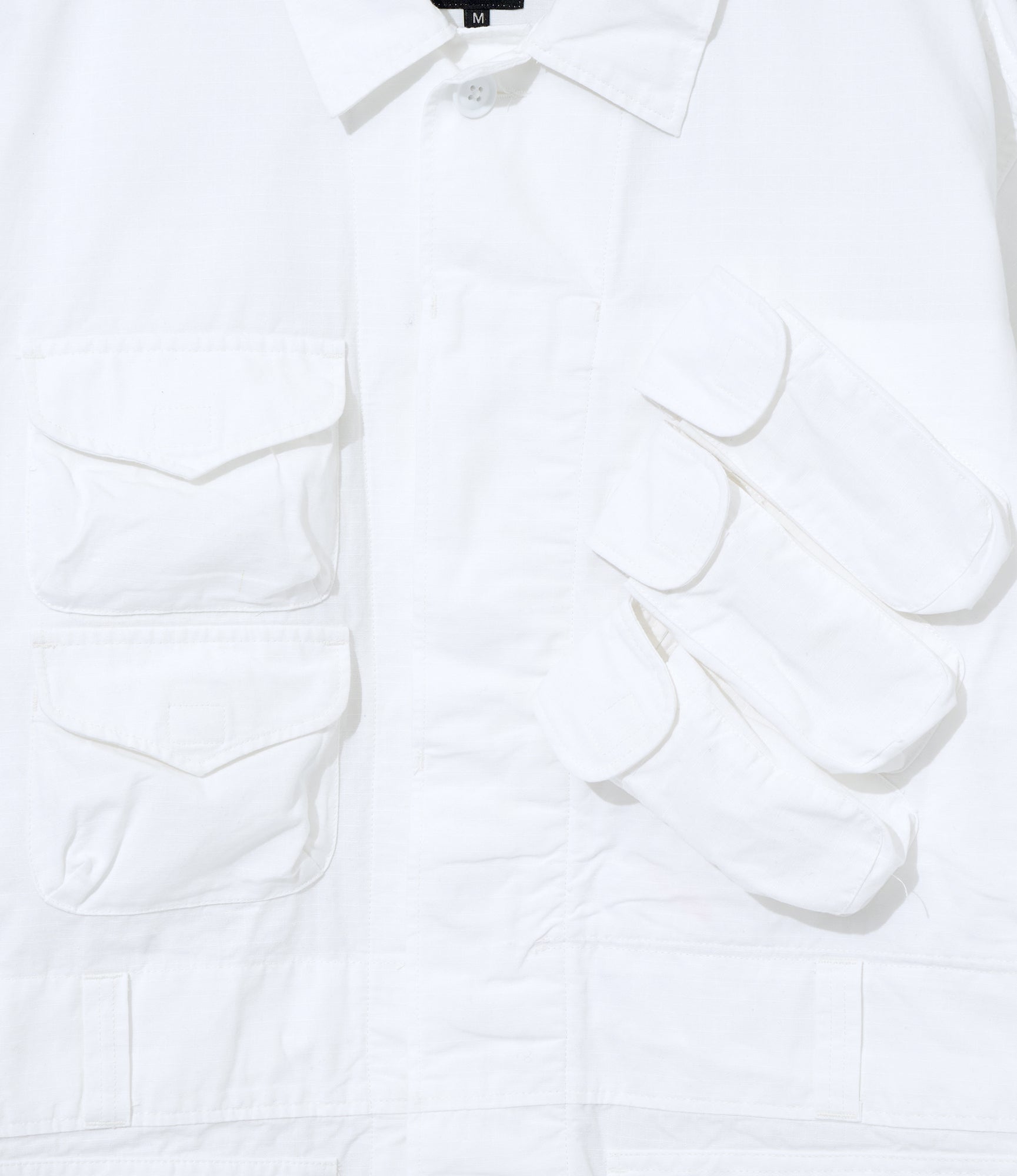 EGxBeams+ | Pradio Jacket | White Cotton Ripstop