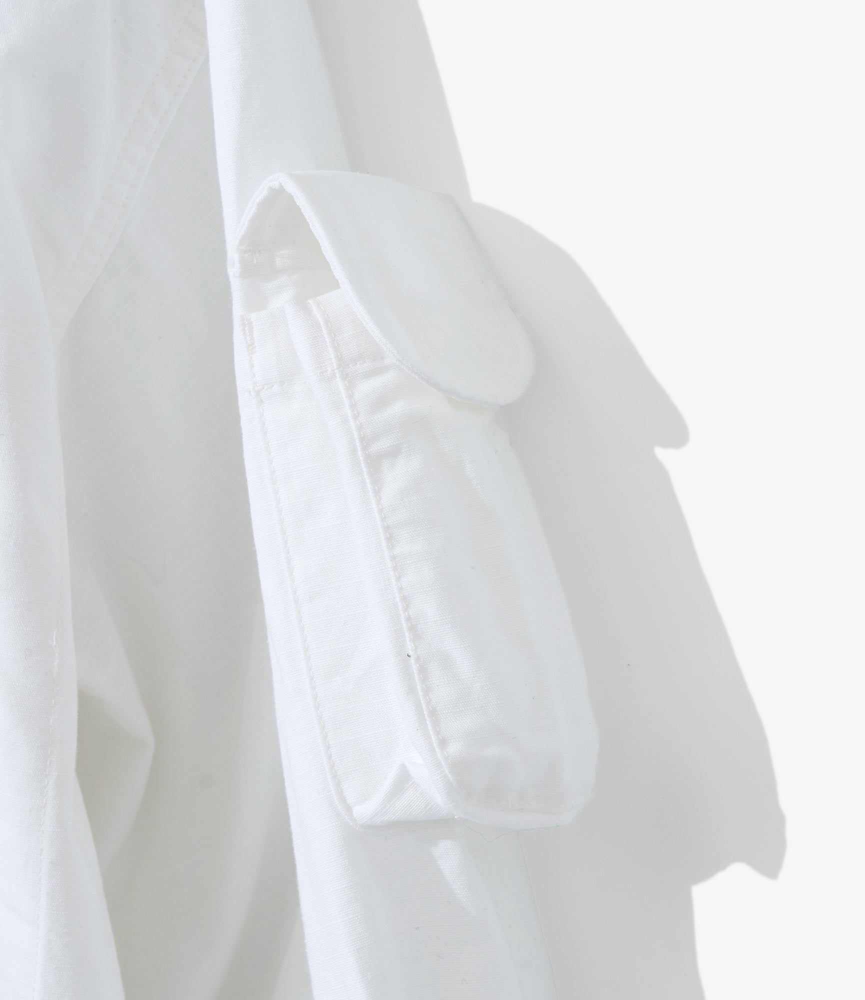 EGxBeams+ | Pradio Jacket | White Cotton Ripstop