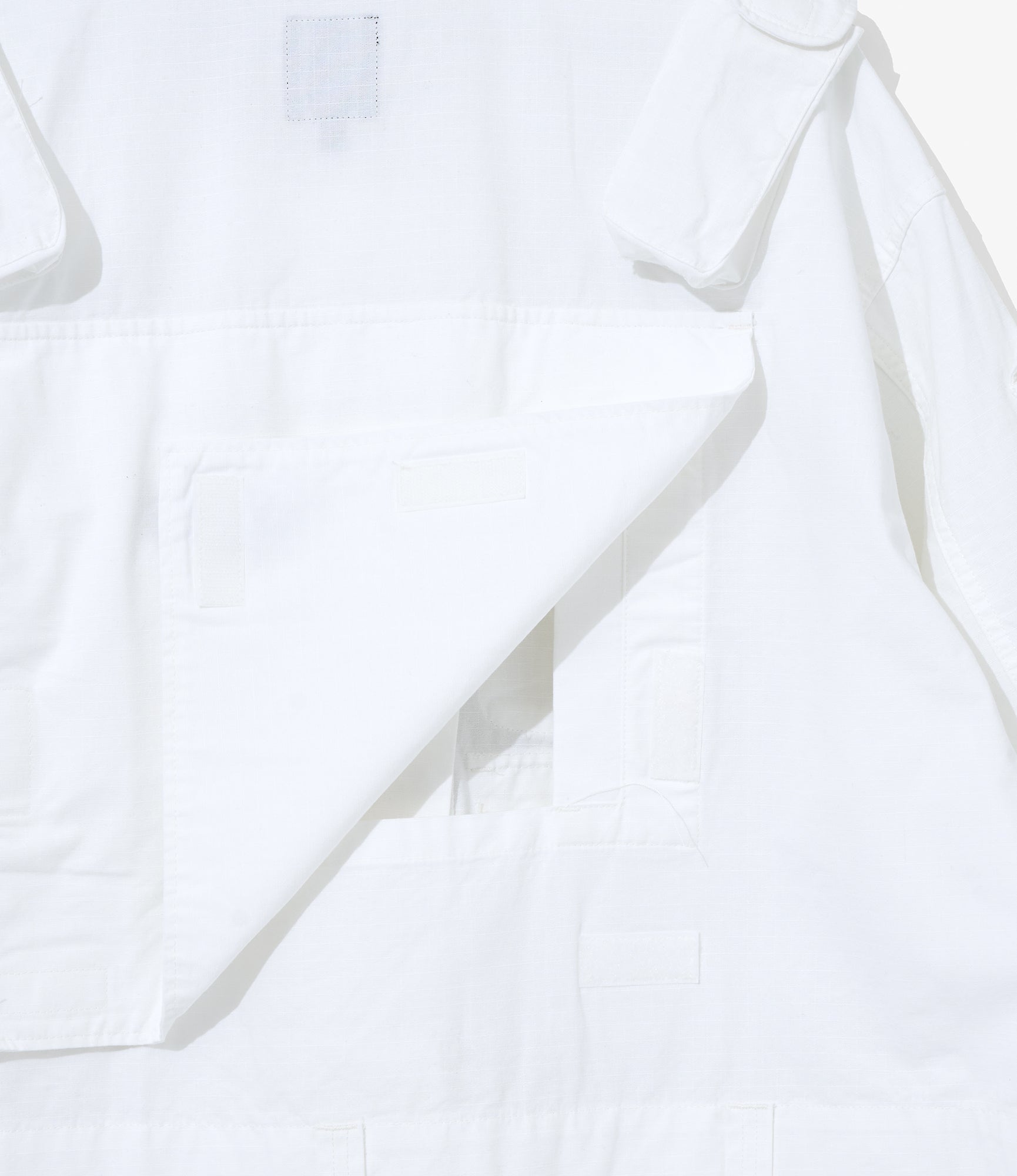 EGxBeams+ | Pradio Jacket | White Cotton Ripstop