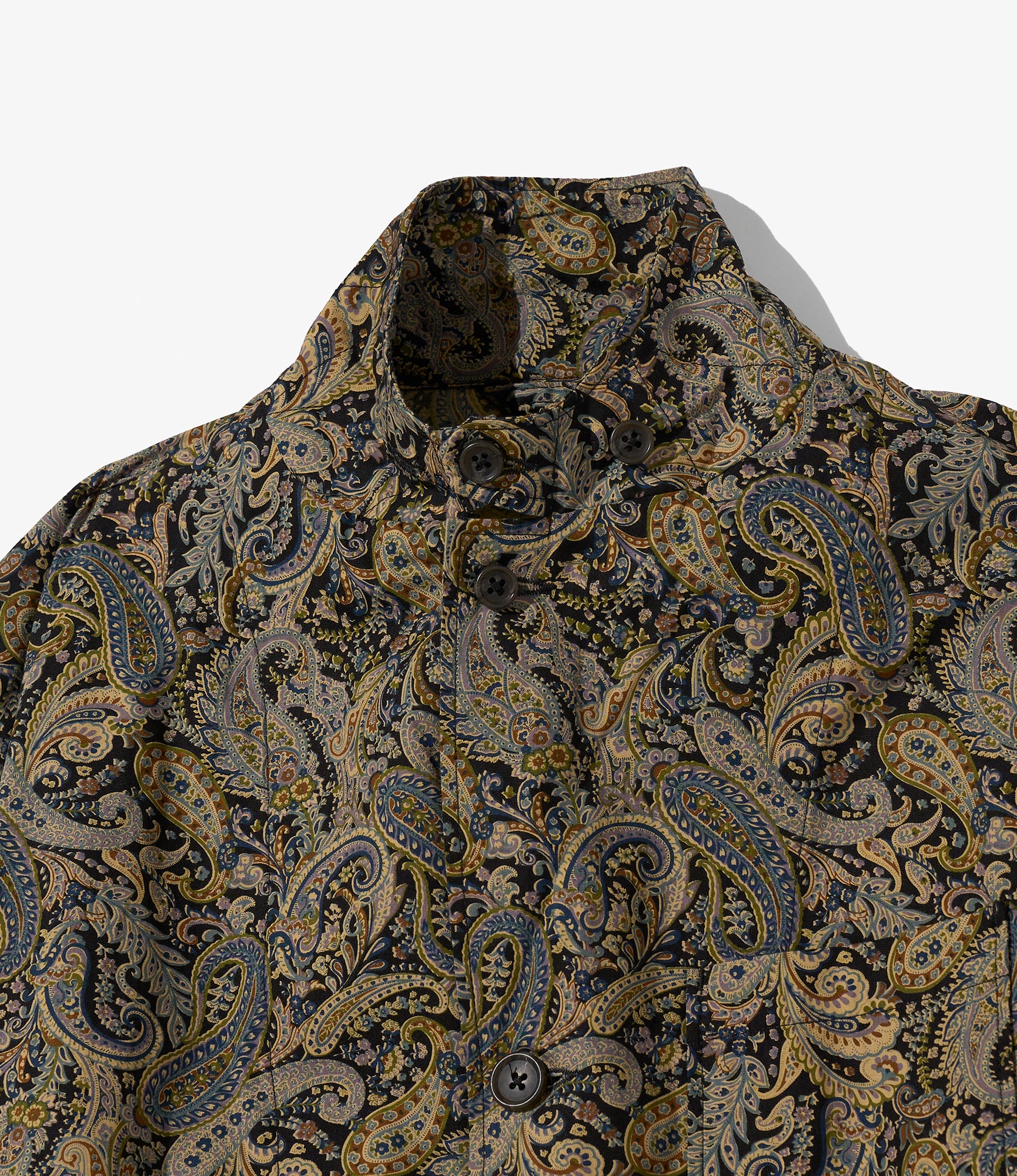 Loiter Jacket - Nepenthes Special - Black Cotton Paisley Print