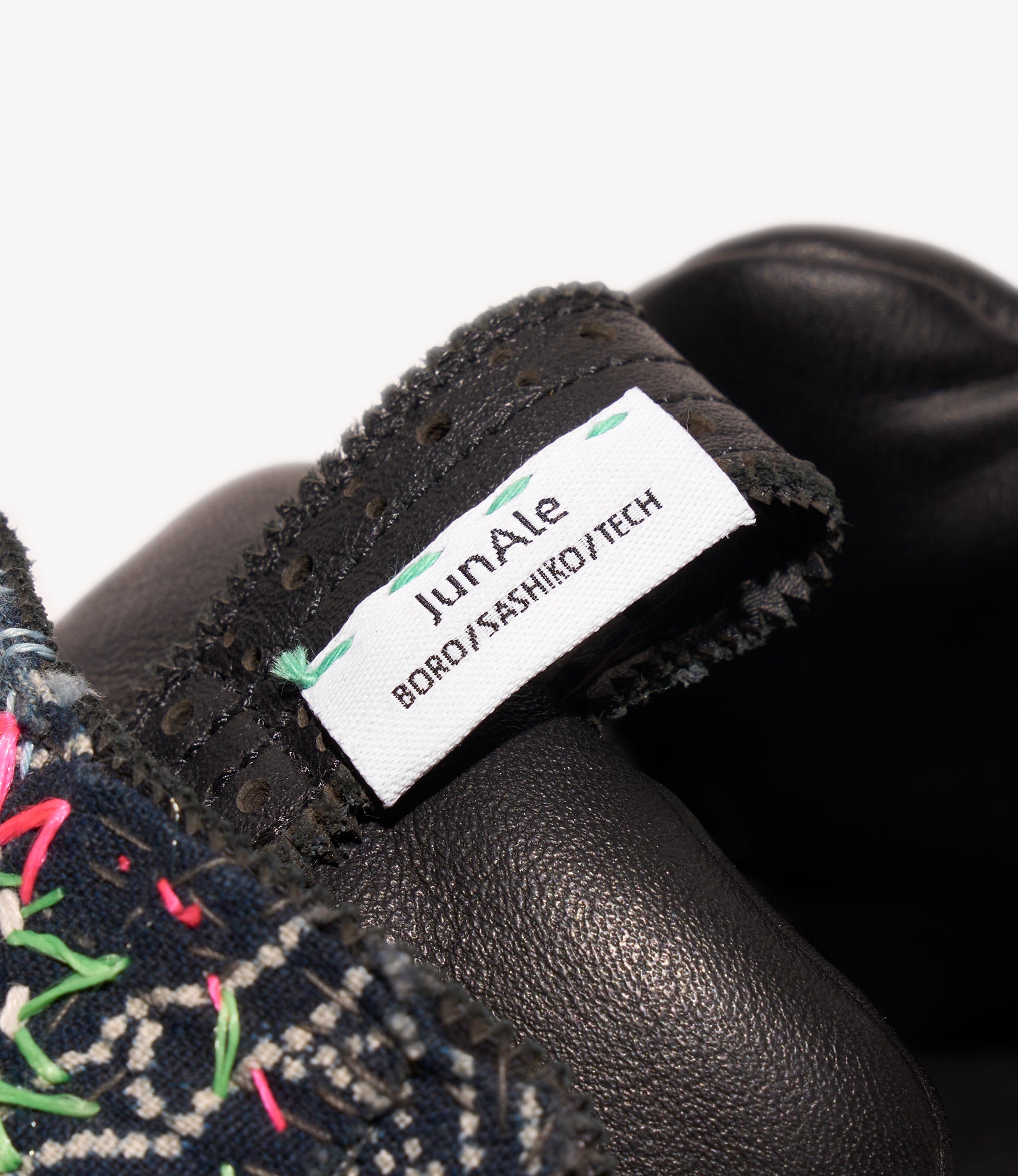 EG x JUNALE - Black Sashiko Reebok Instapump Fury 94